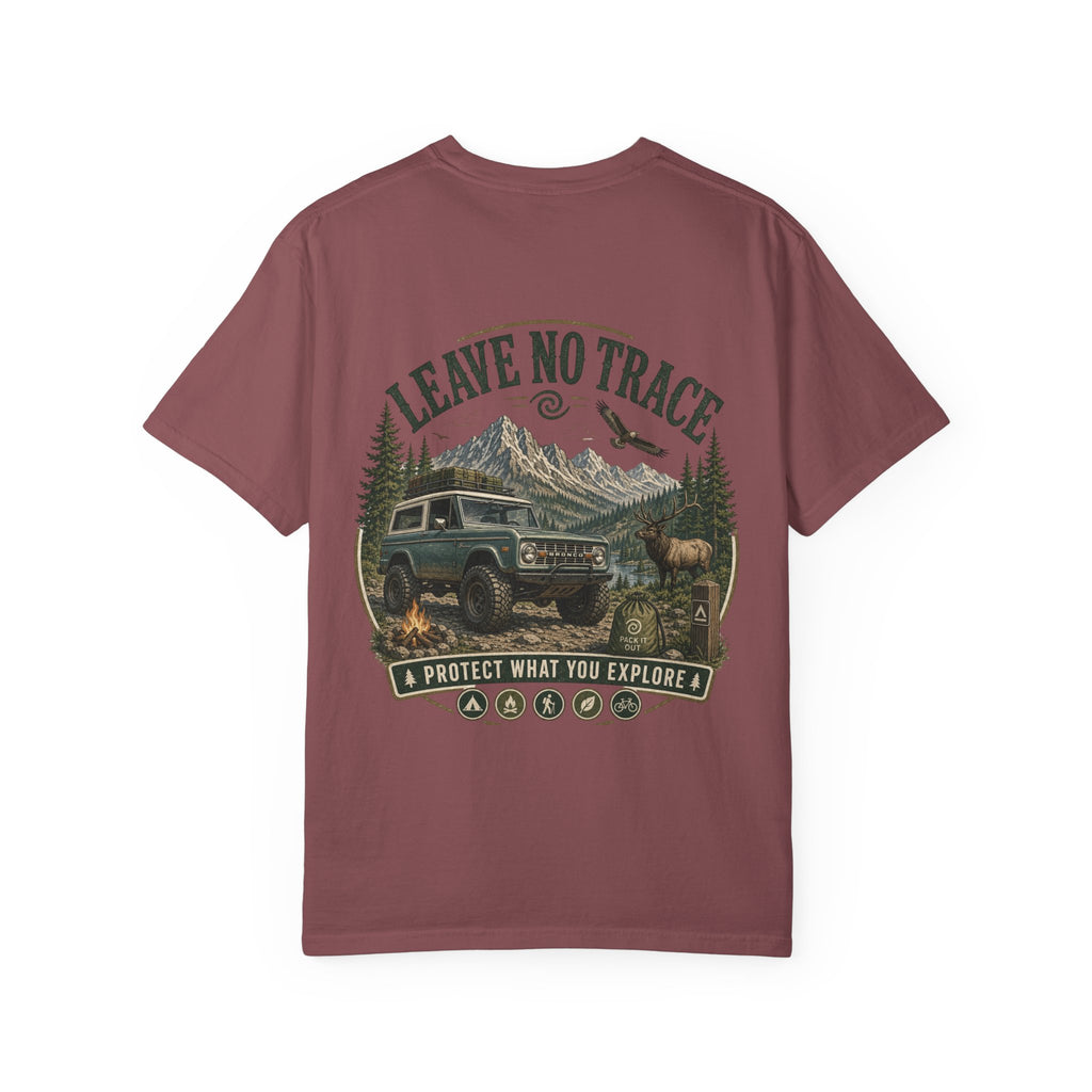 T-Shirt — "Leave No Trace" Outdoor Adventure Graphic Tee