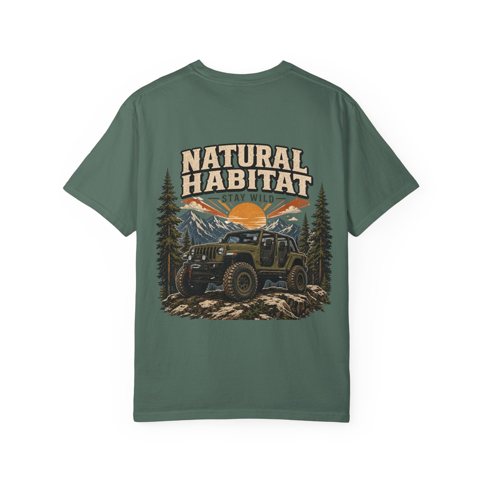 Adventure T-Shirt — "Natural Habitat Stay Wild" Off-Road Graphic Tee