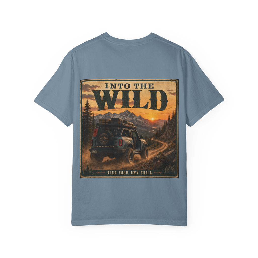 Into the Wild Adventure T-Shirt — Off-Road Jeep Scenic Graphic