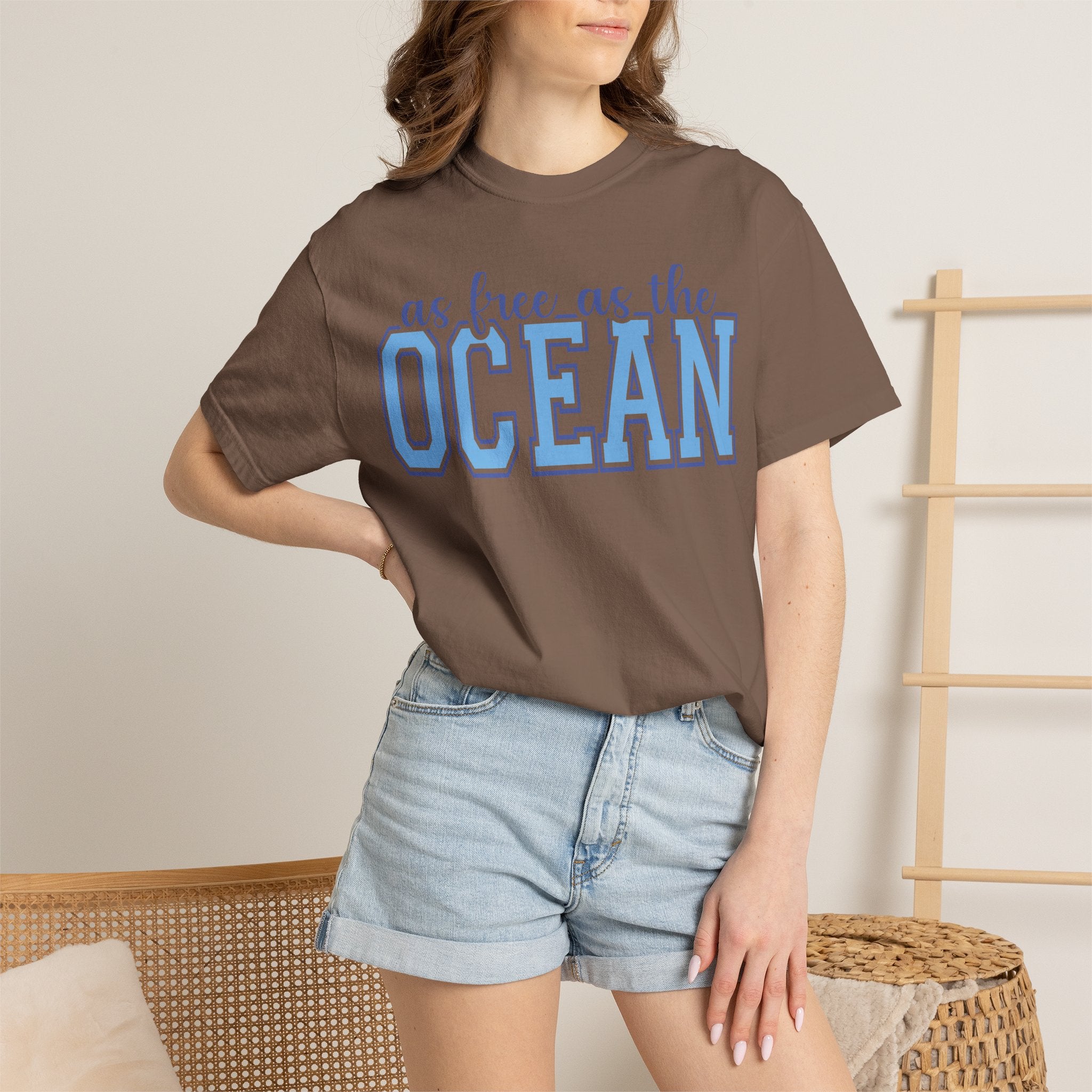 As Free As The Ocean T-Shirt — Coastal Graphic Tee
