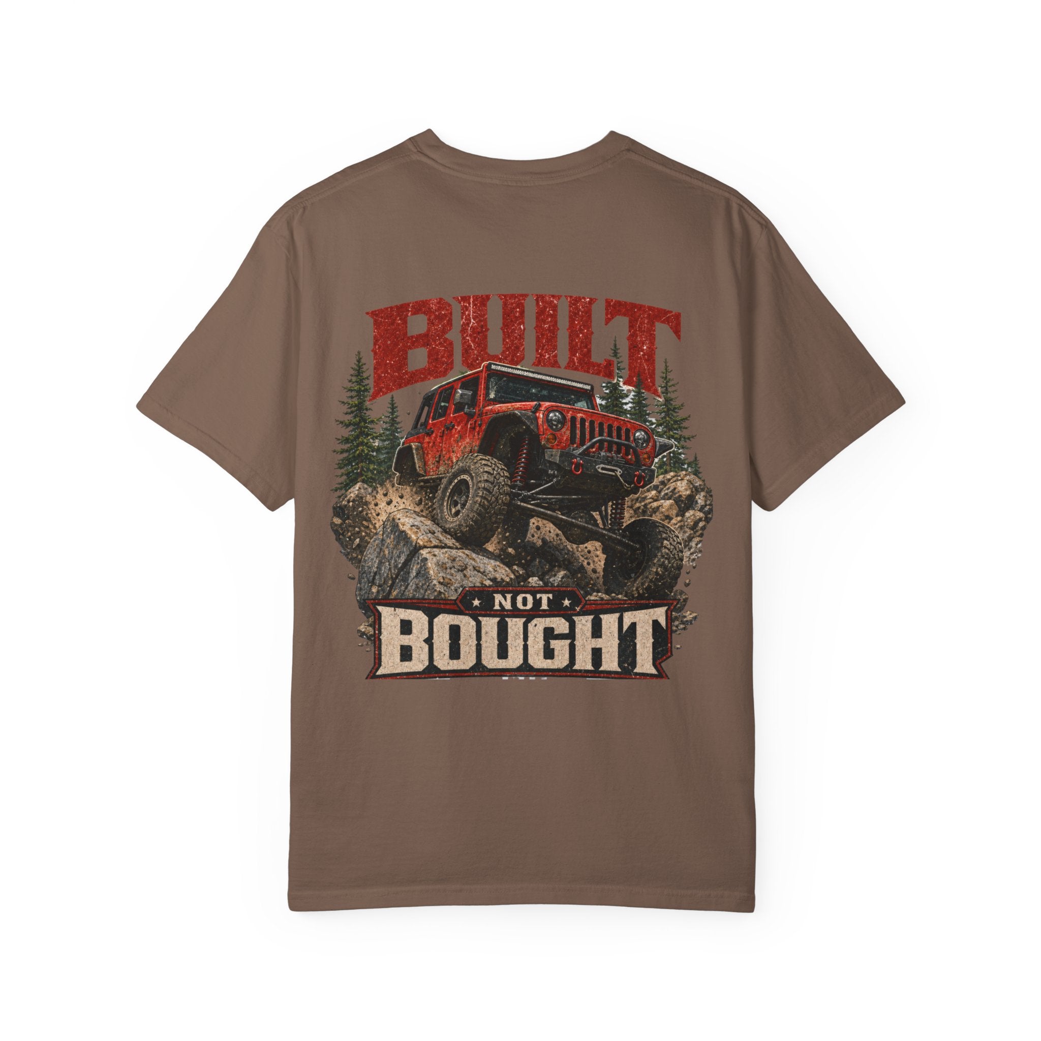 4X4 Off-Road T-Shirt — "Built Not Bought" Graphic Tee