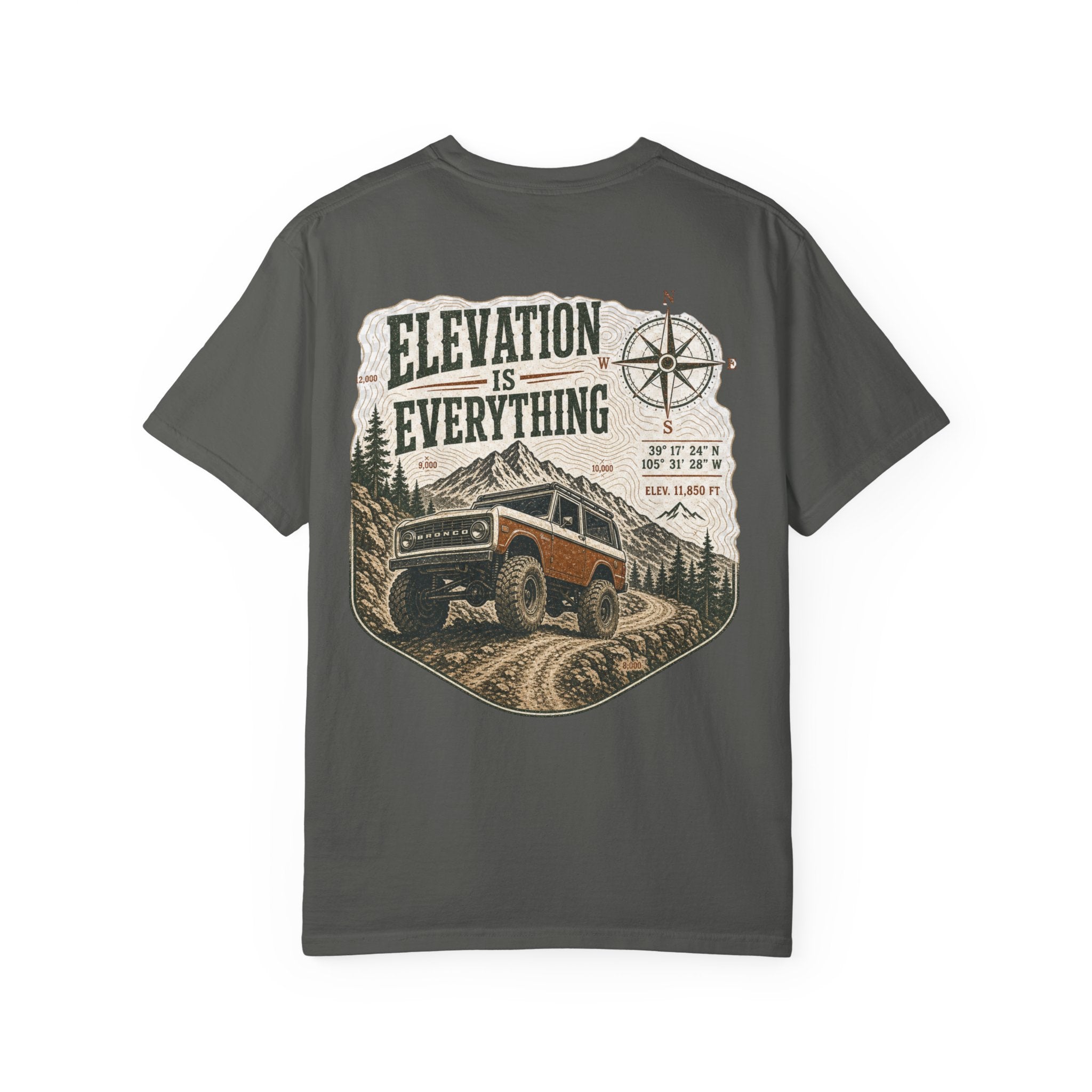 T-Shirt — 'Elevation Is Everything' Off-Road Adventure Tee