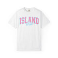 Island Babe T-Shirt — Retro Pink & Blue Beach Tee