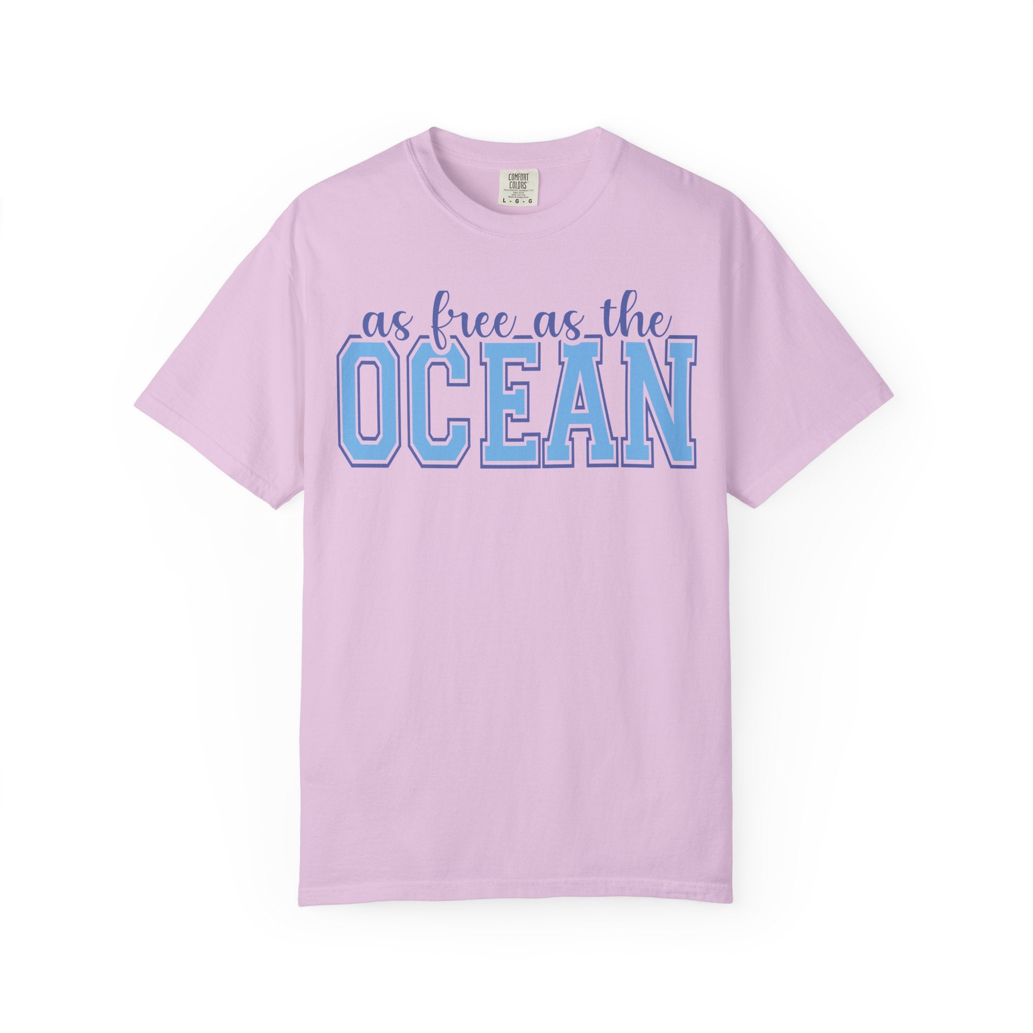 As Free As The Ocean T-Shirt — Coastal Graphic Tee
