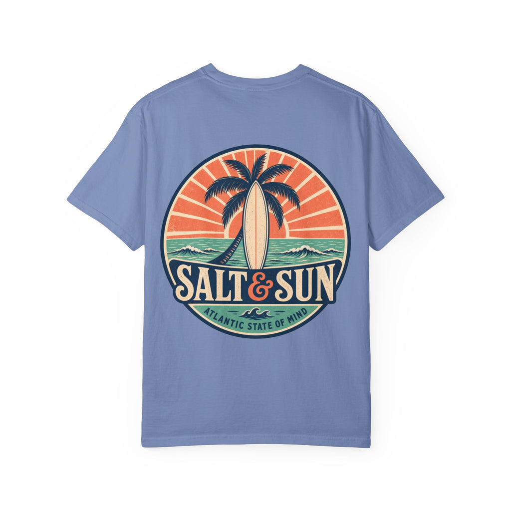 Salt & Sun Surf T-Shirt — Palm Tree Beach Graphic Tee