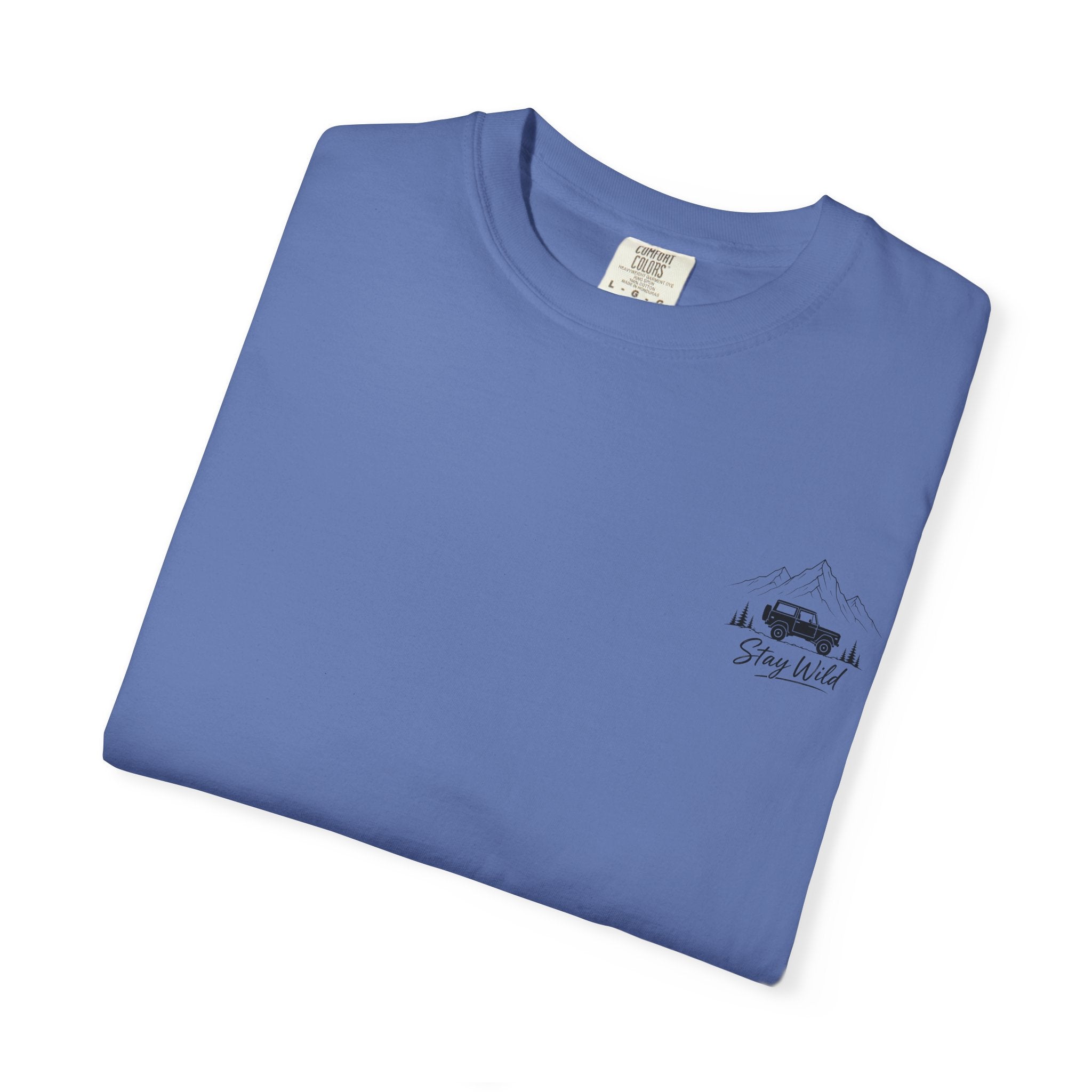 Chase The Horizon Adventure T-Shirt — Off-Road Camper & Mountains Graphic