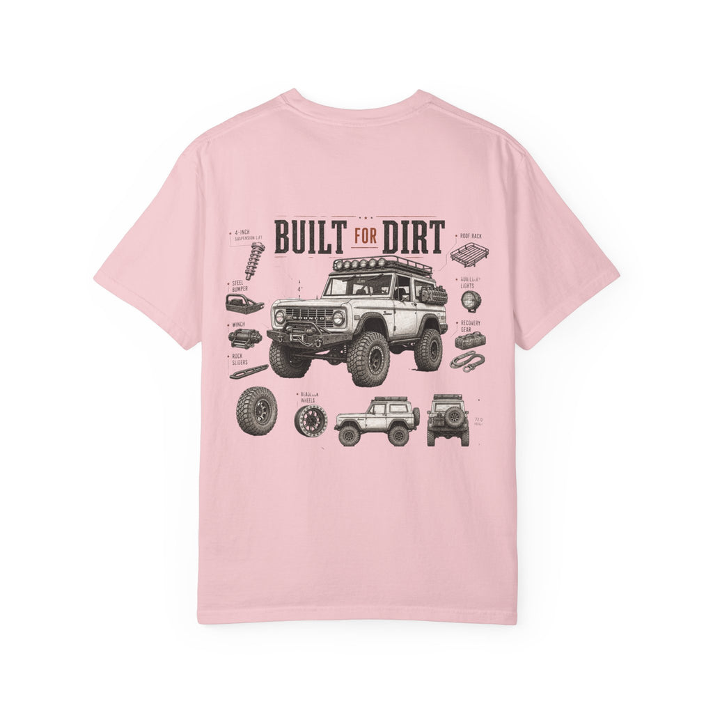 Off-Road T-Shirt — "Built for Dirt" 4x4 Adventure Graphic Tee