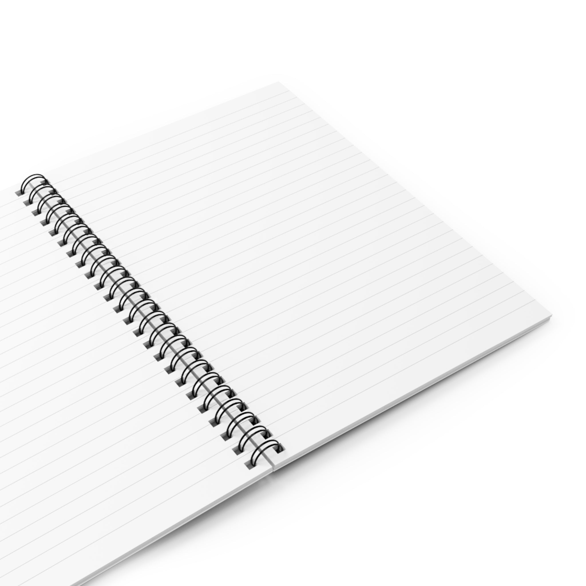 Floral Watercolor Spiral Notebook â€” Red, Blue & White Garden Blooms (Ruled)