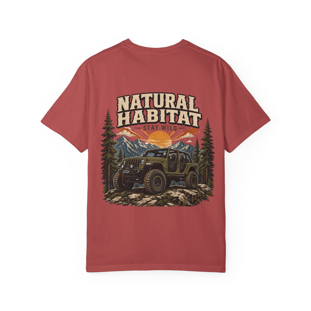 Adventure T-Shirt — "Natural Habitat Stay Wild" Off-Road Graphic Tee