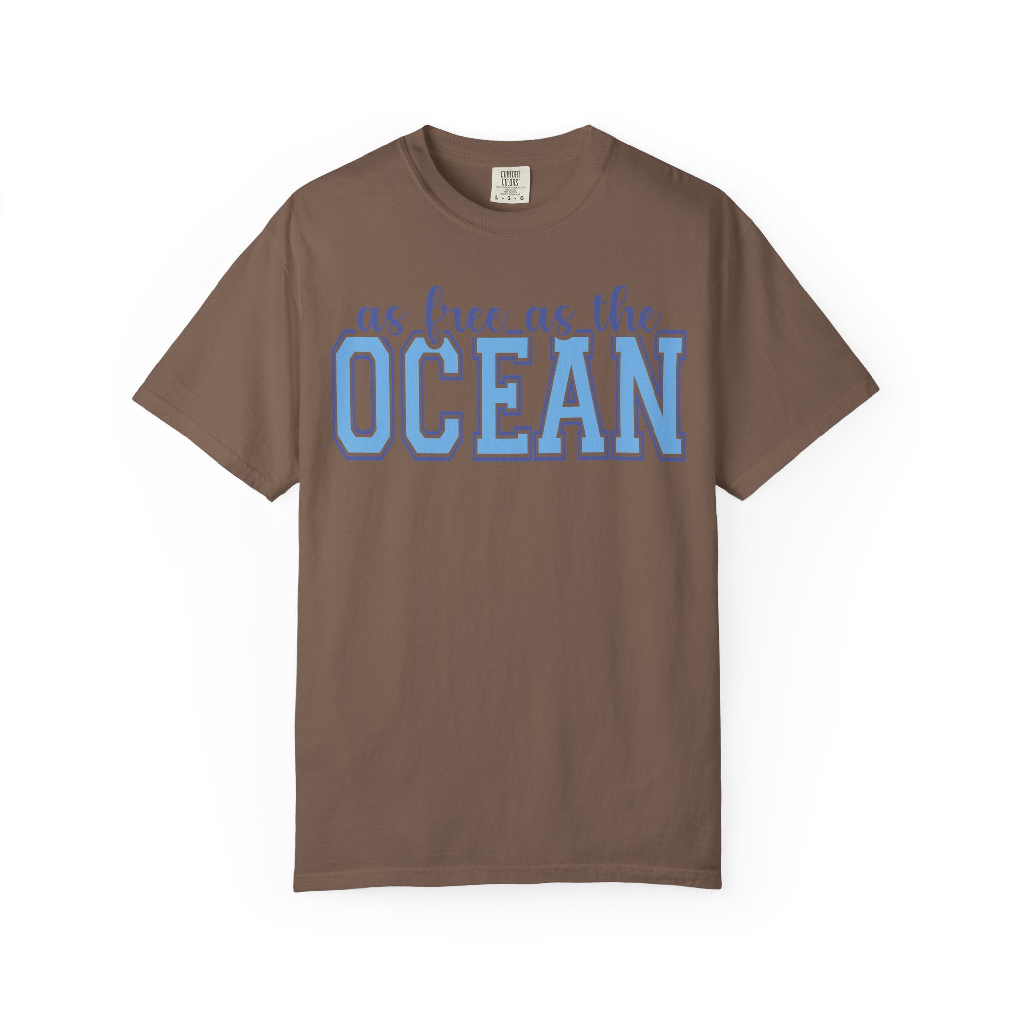 As Free As The Ocean T-Shirt — Coastal Graphic Tee