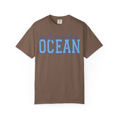 As Free As The Ocean T-Shirt — Coastal Graphic Tee