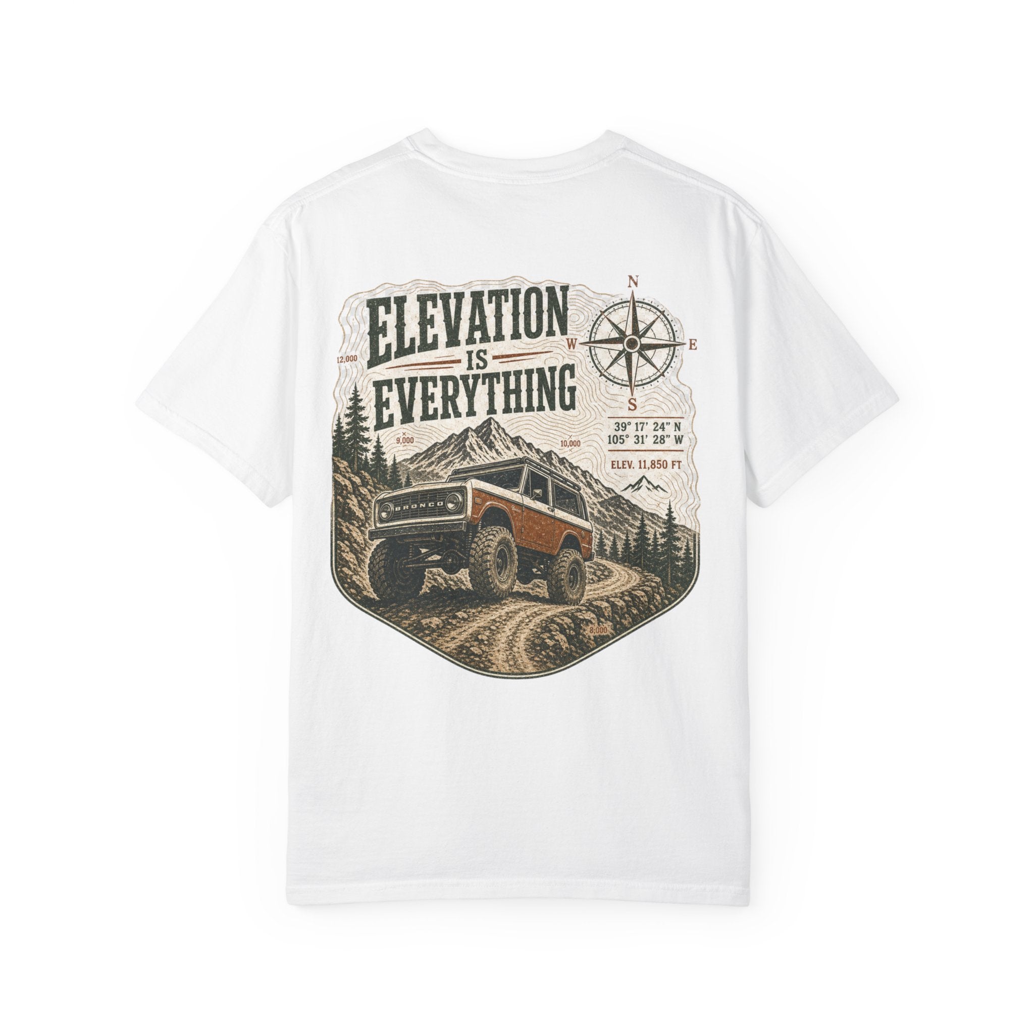 T-Shirt — 'Elevation Is Everything' Off-Road Adventure Tee