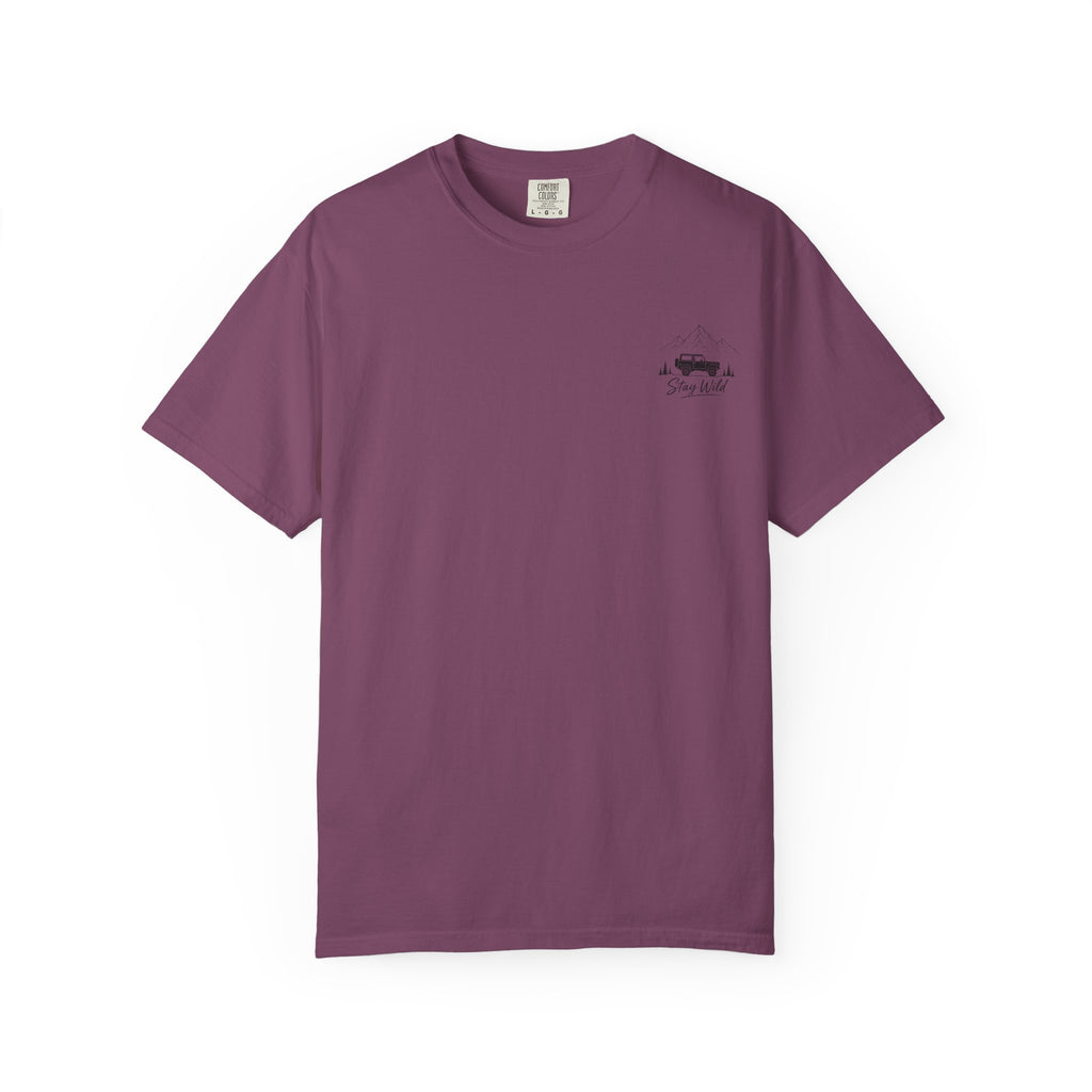 Into the Wild Adventure T-Shirt — Off-Road Jeep Scenic Graphic