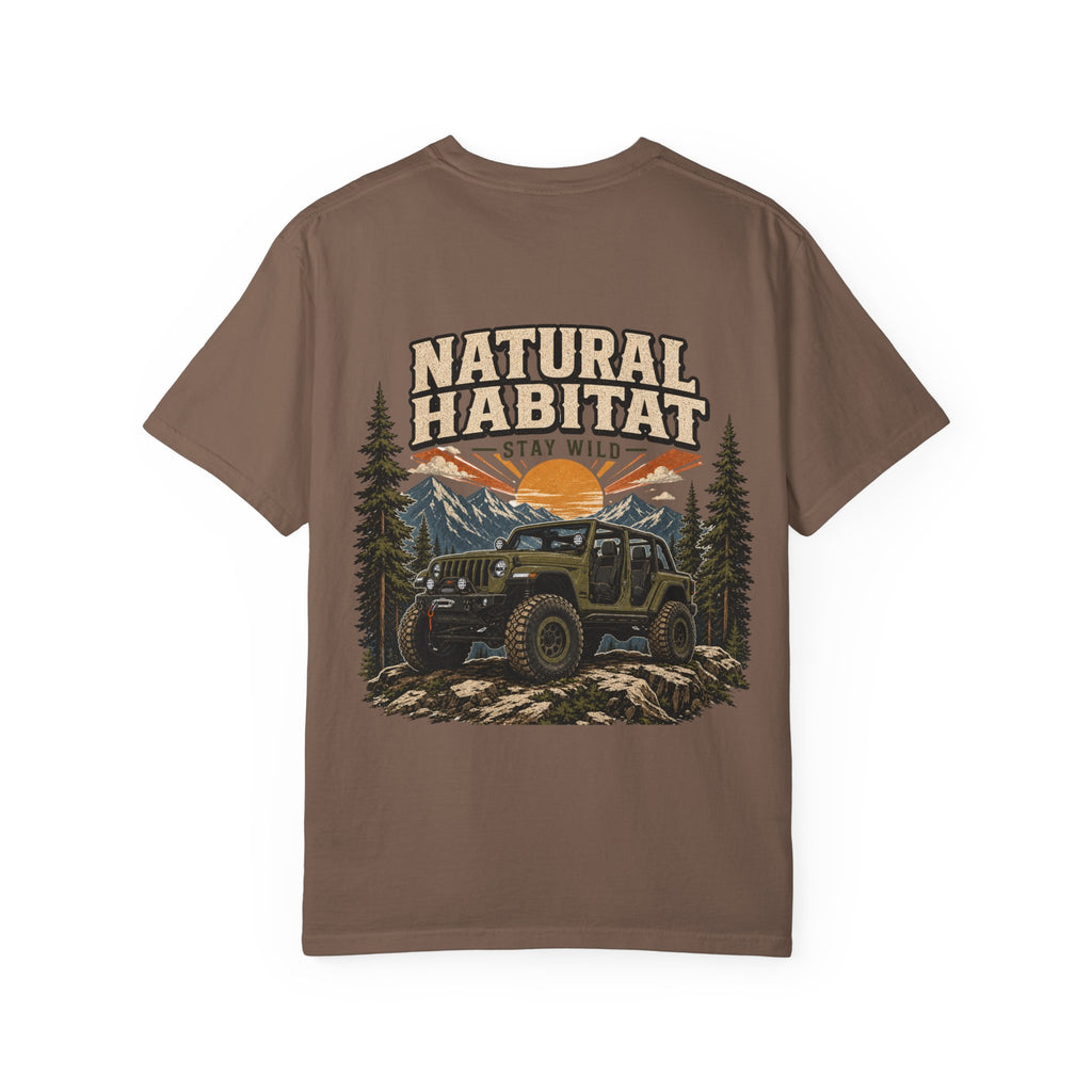 Adventure T-Shirt — "Natural Habitat Stay Wild" Off-Road Graphic Tee