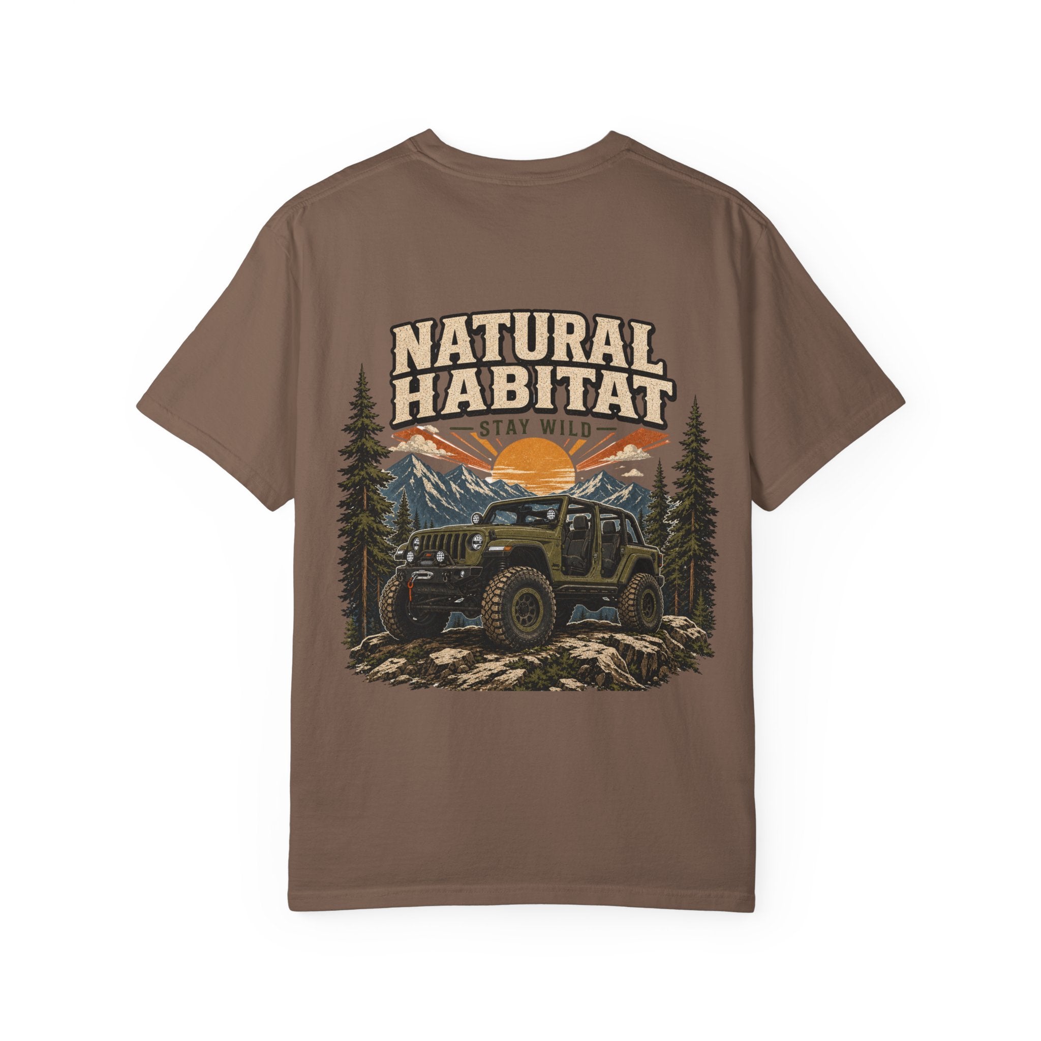 Adventure T-Shirt — "Natural Habitat Stay Wild" Off-Road Graphic Tee