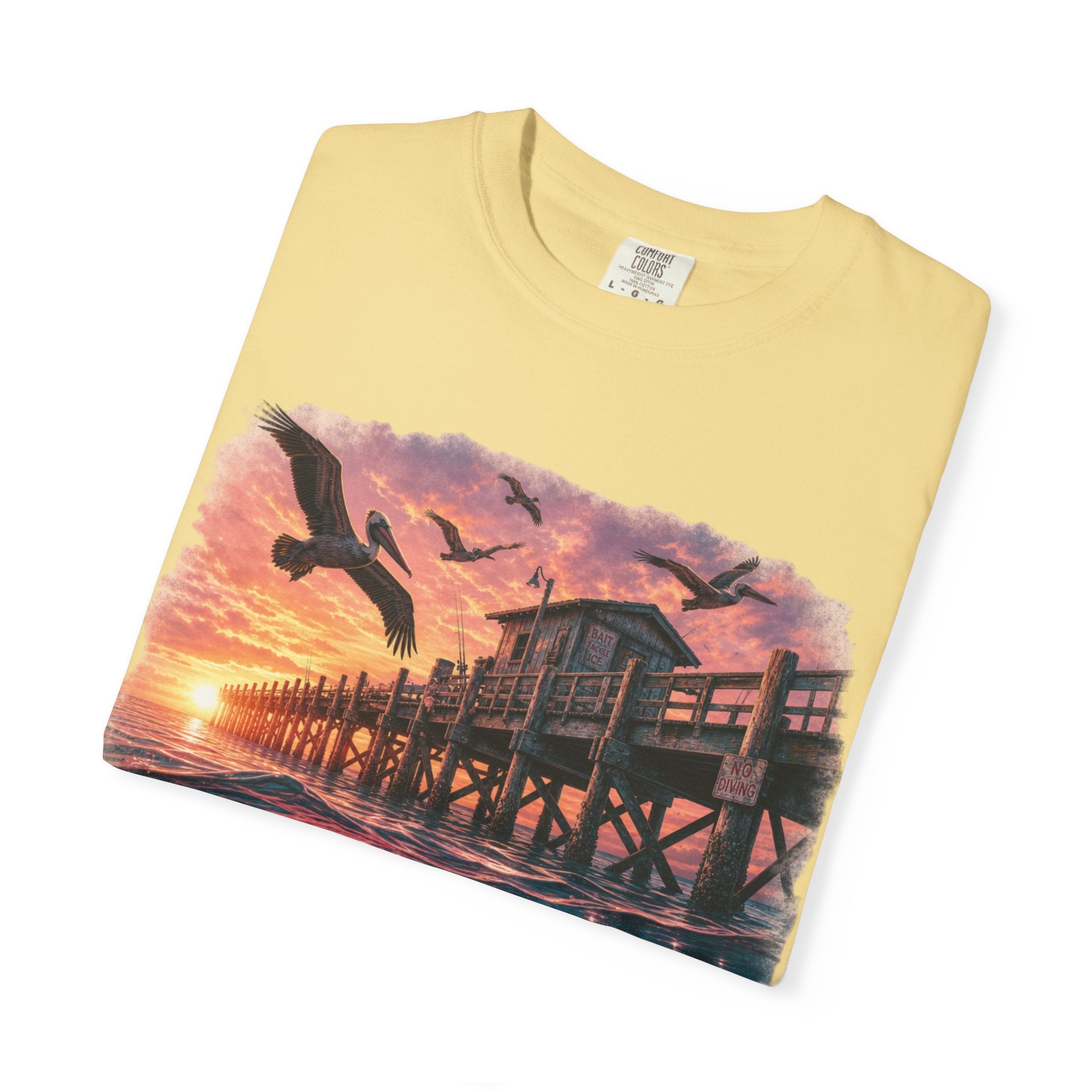Pier Pressure T-Shirt — Vintage Shark Pier Sunset Tee