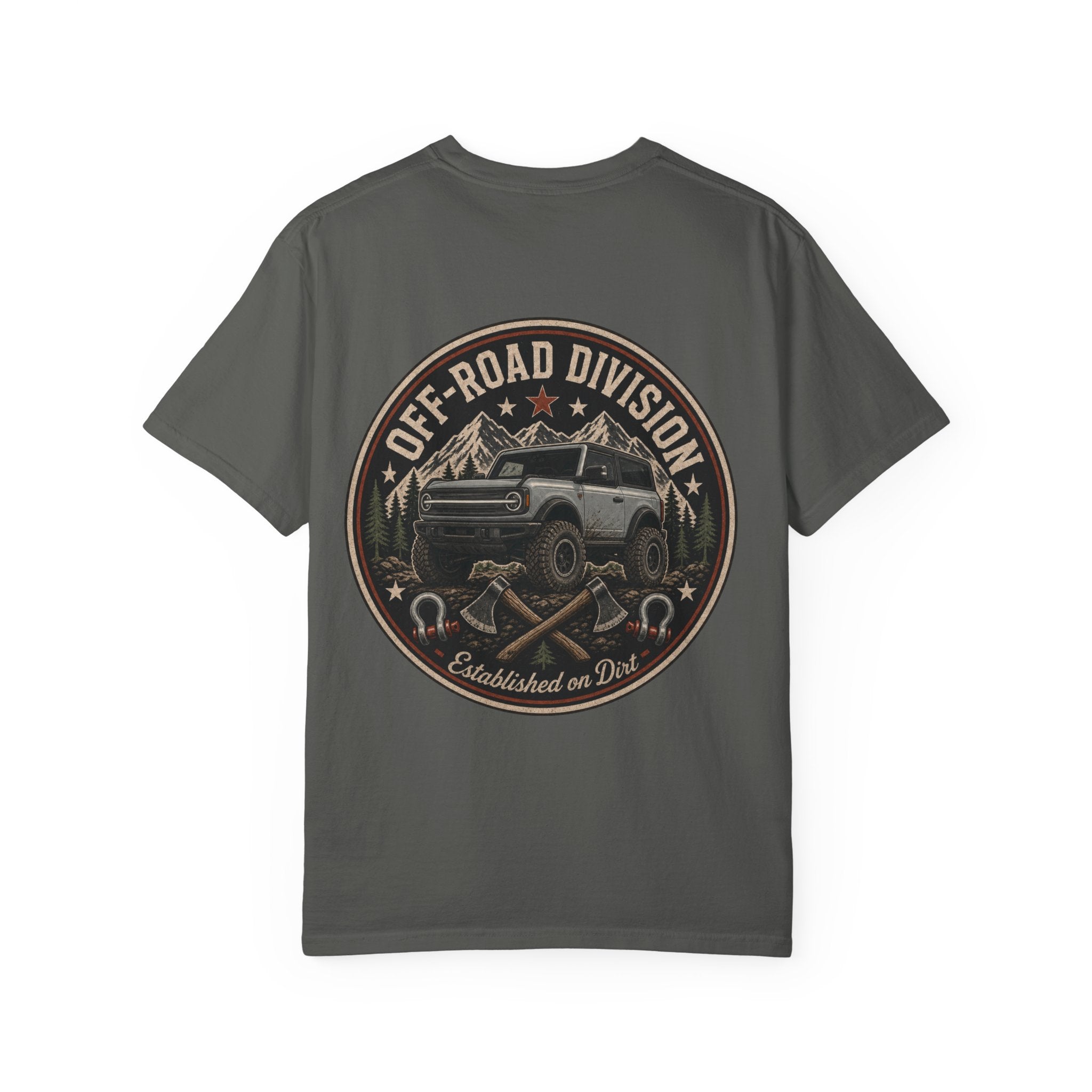 Off-Road Division Graphic T-Shirt — 'Established on Dirt' Adventure Tee