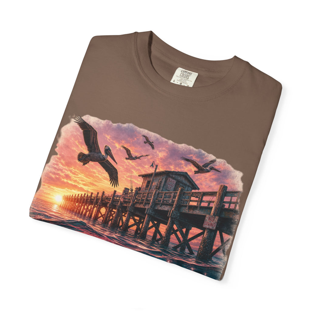 Pier Pressure T-Shirt — Vintage Shark Pier Sunset Tee