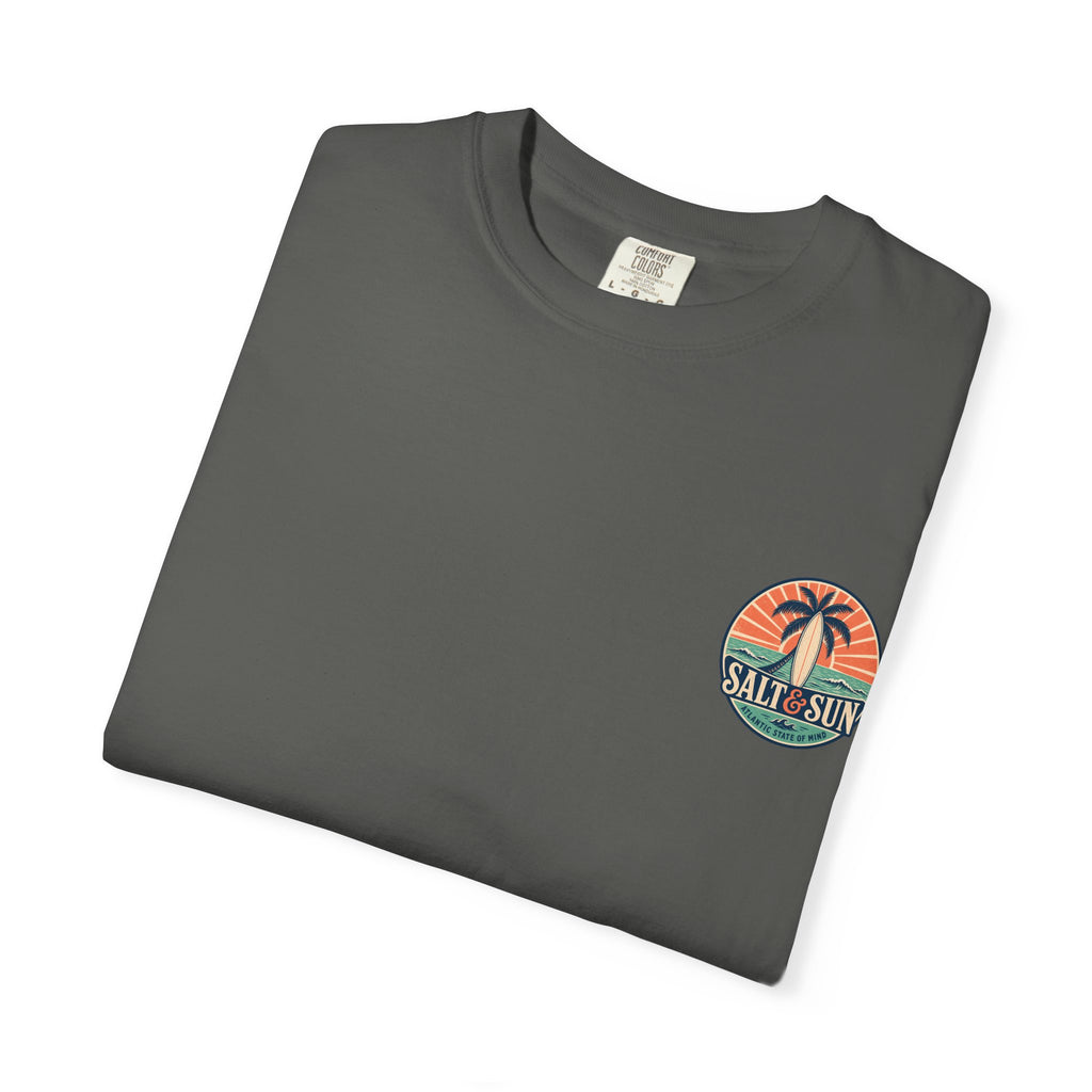 Salt & Sun Surf T-Shirt — Palm Tree Beach Graphic Tee