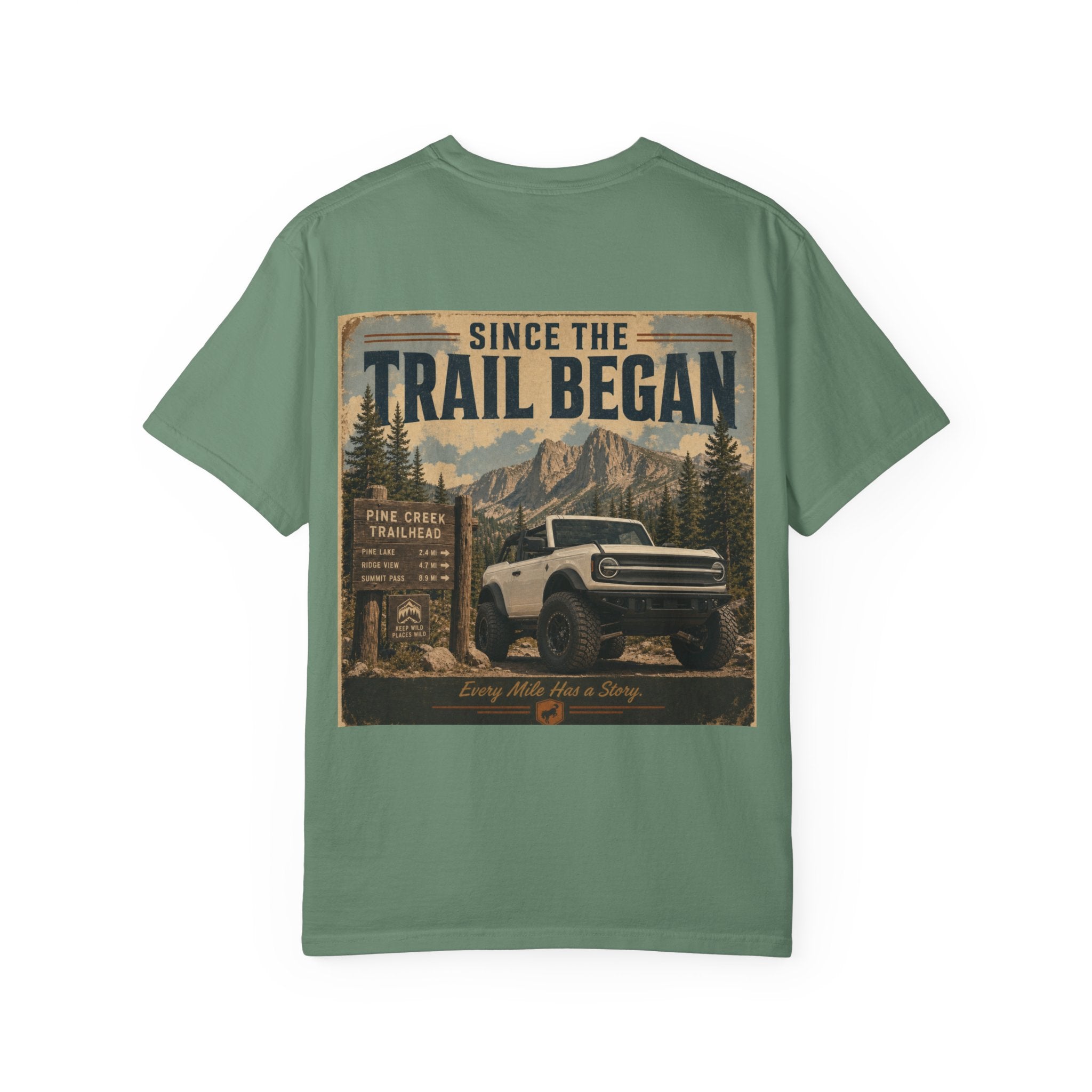 Trail Began Off-Road T-Shirt — Vintage 4x4 Adventure Graphic