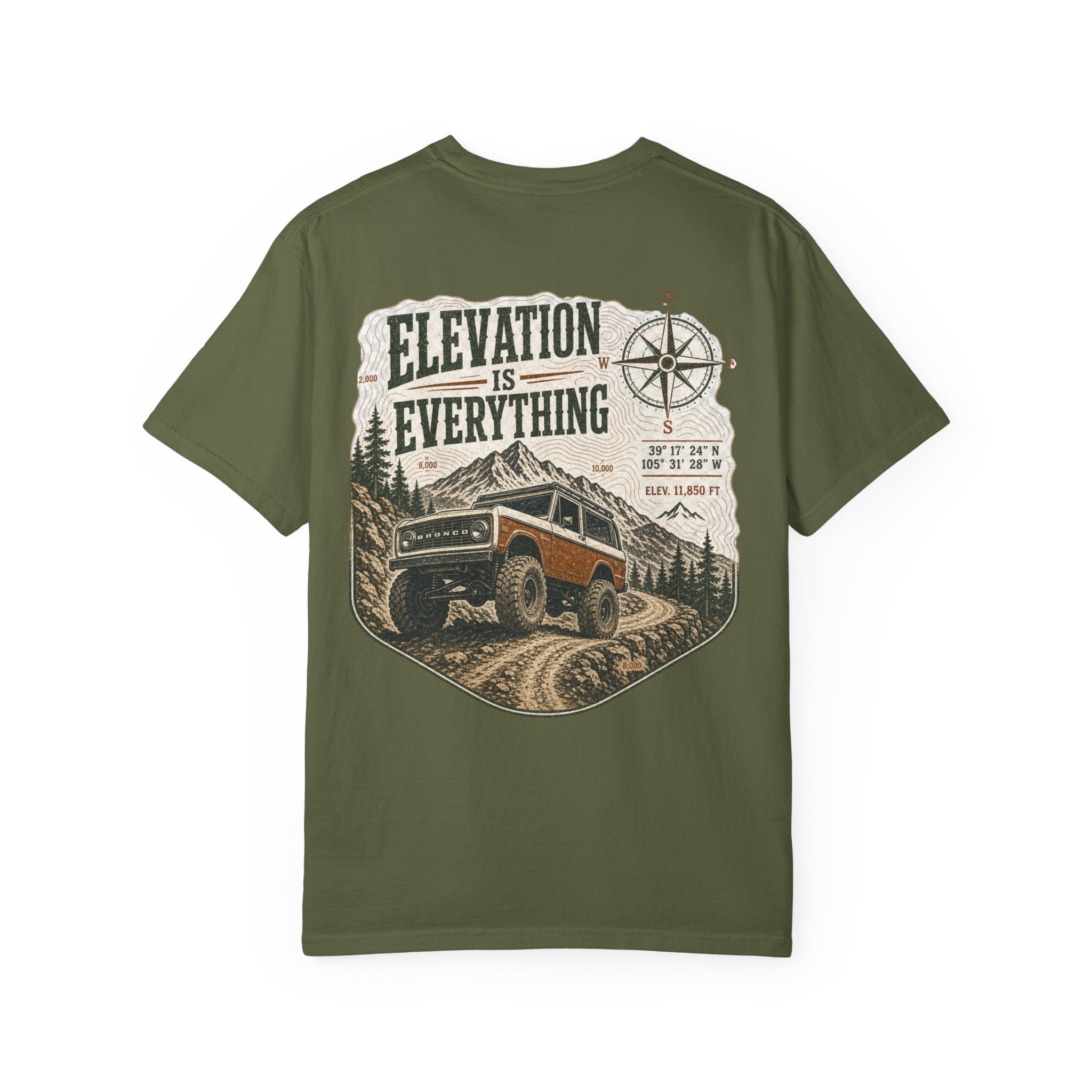 T-Shirt — 'Elevation Is Everything' Off-Road Adventure Tee
