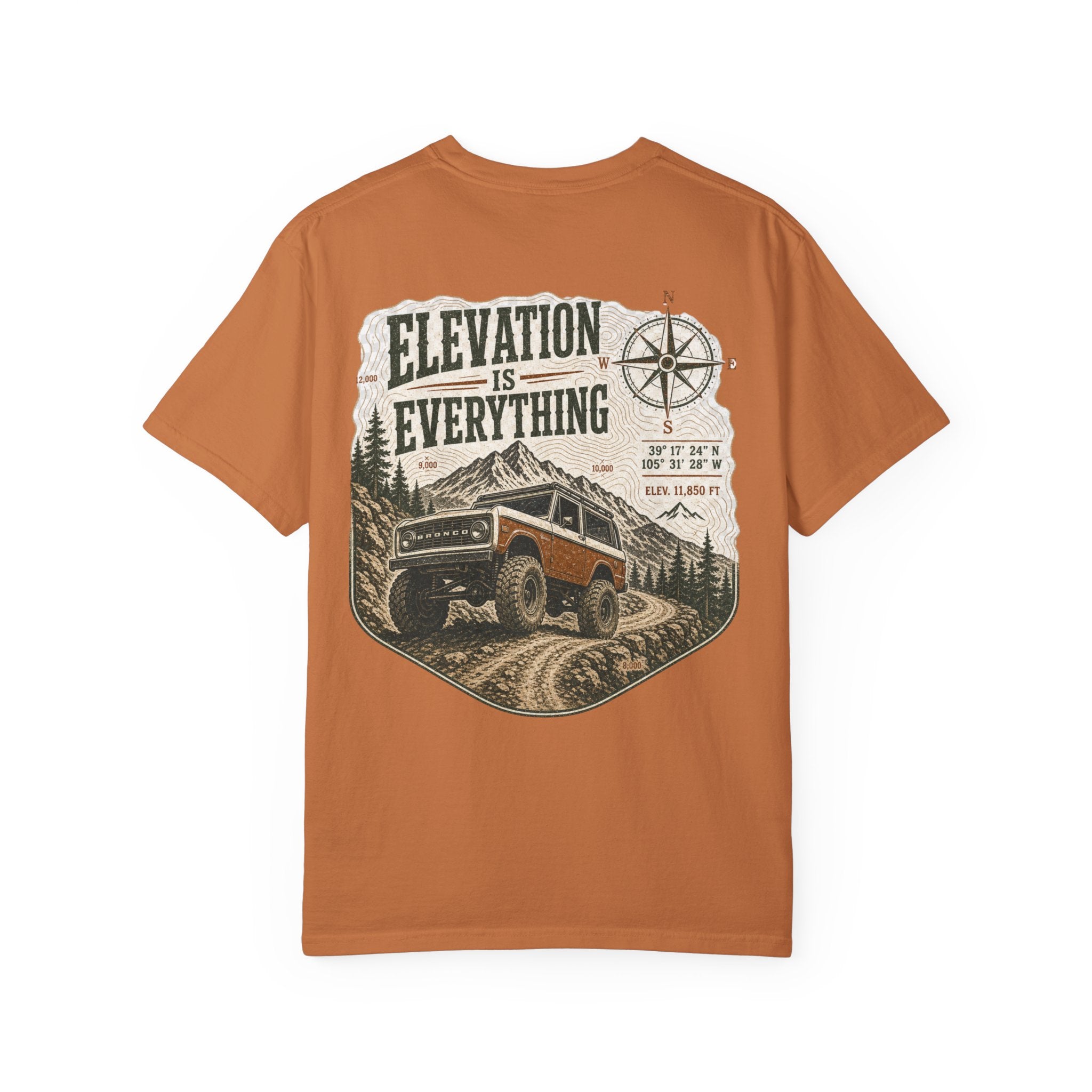 T-Shirt — 'Elevation Is Everything' Off-Road Adventure Tee