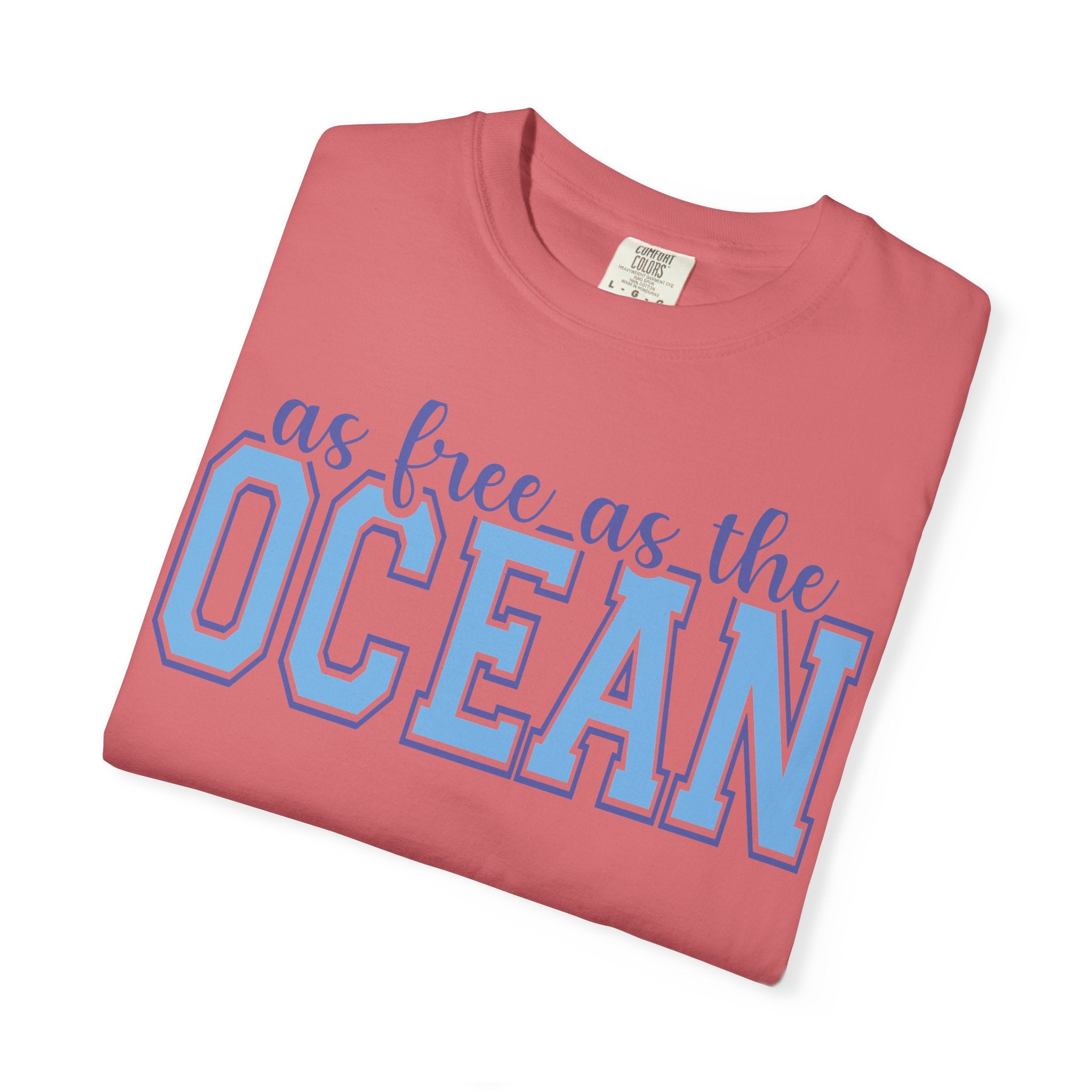 As Free As The Ocean T-Shirt — Coastal Graphic Tee