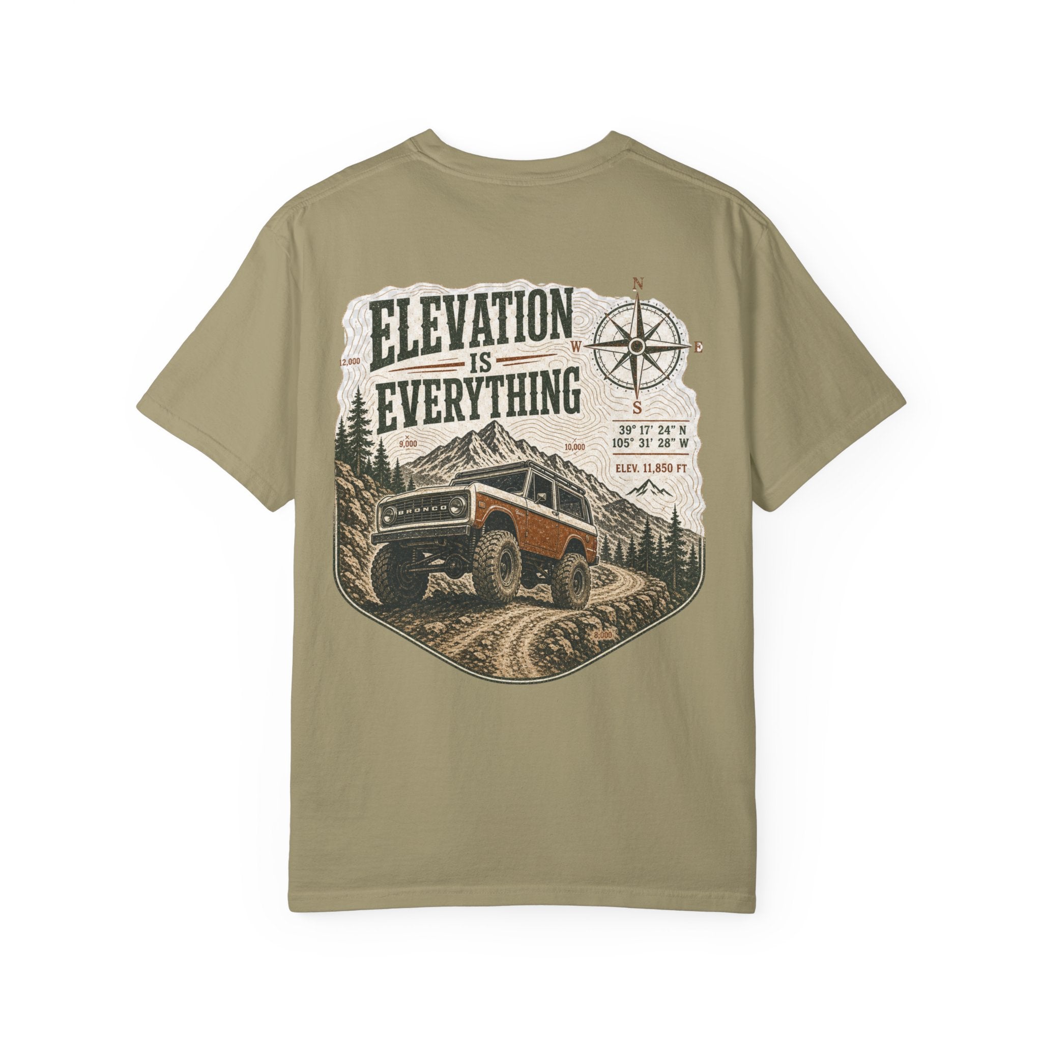 T-Shirt — 'Elevation Is Everything' Off-Road Adventure Tee