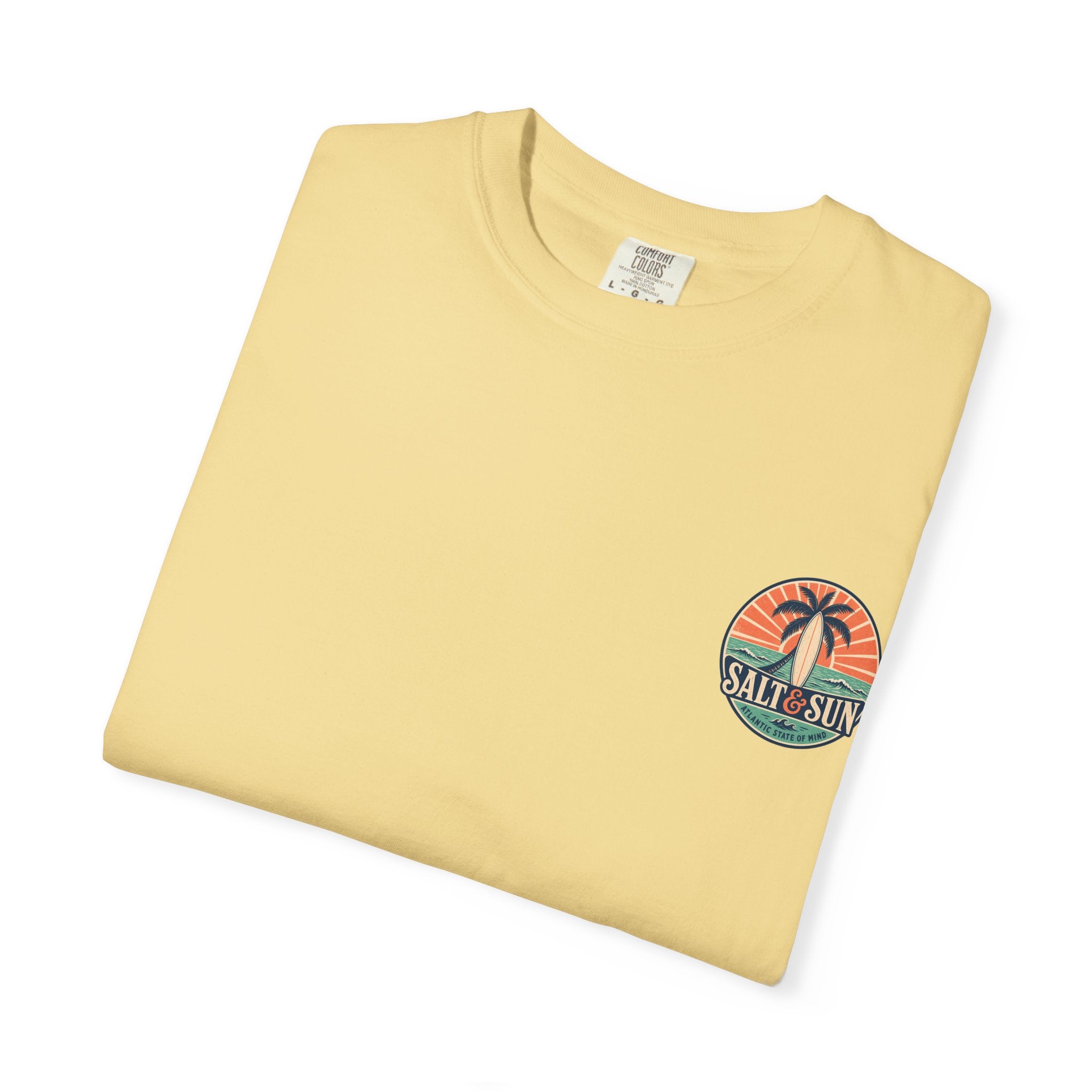Salt & Sun Surf T-Shirt — Palm Tree Beach Graphic Tee