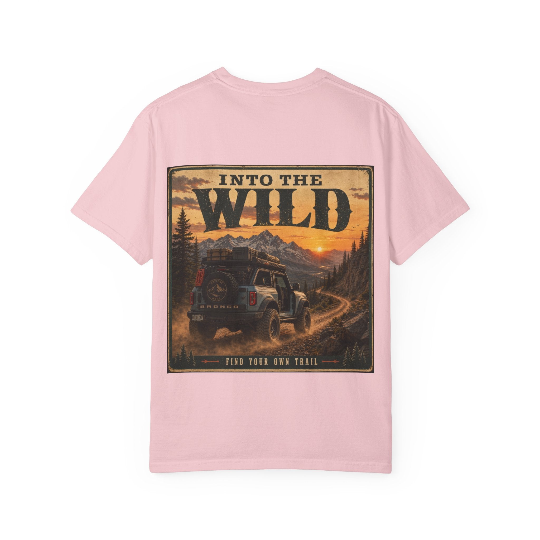 Into the Wild Adventure T-Shirt — Off-Road Jeep Scenic Graphic