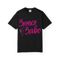 Bronco Babe T‑Shirt — Pink Script Heart Bronco Owner