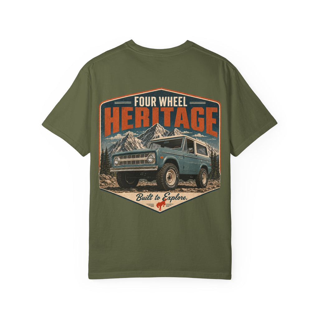 Heritage Four-Wheel T-Shirt — Vintage 4x4 Adventure Graphic