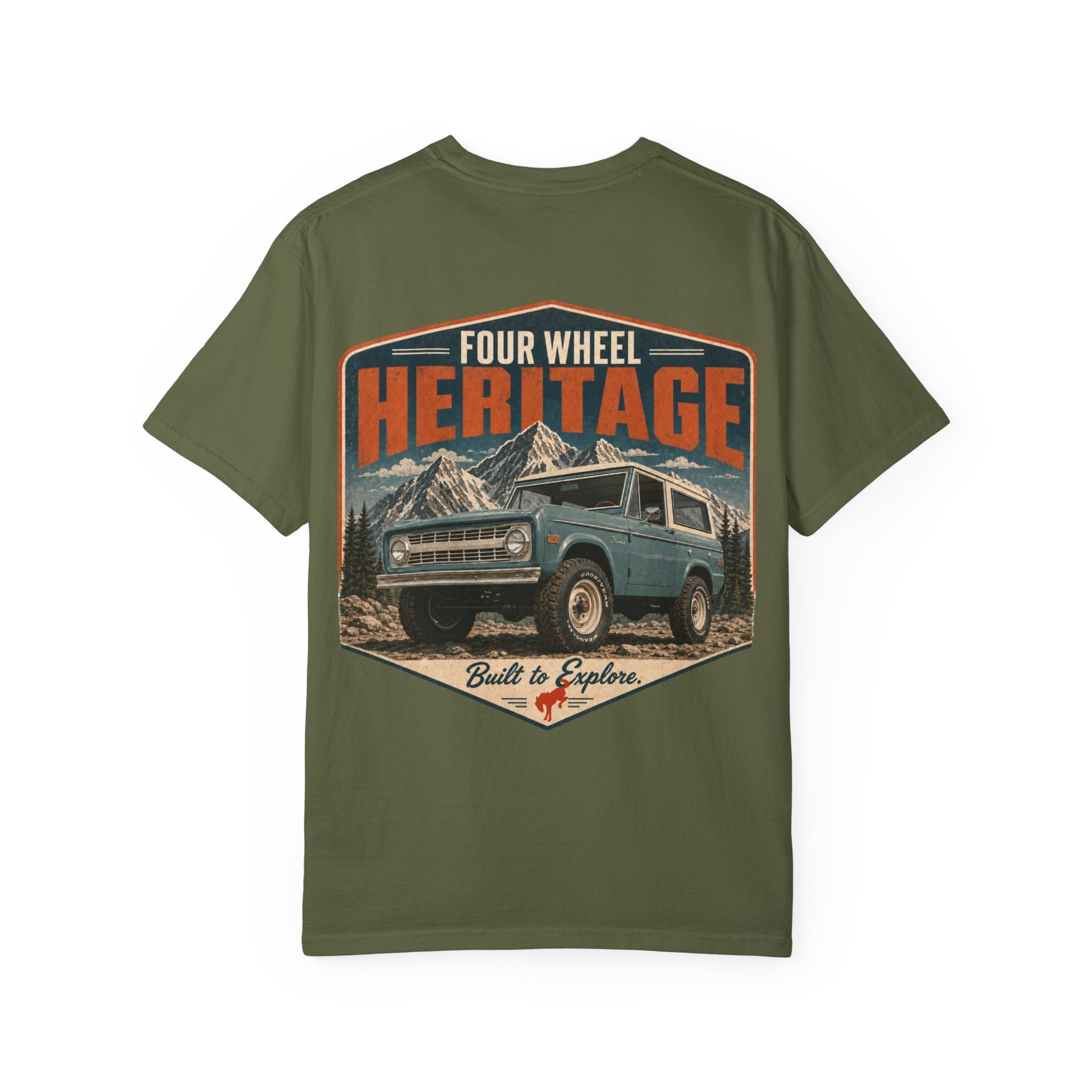 Heritage Four-Wheel T-Shirt — Vintage 4x4 Adventure Graphic