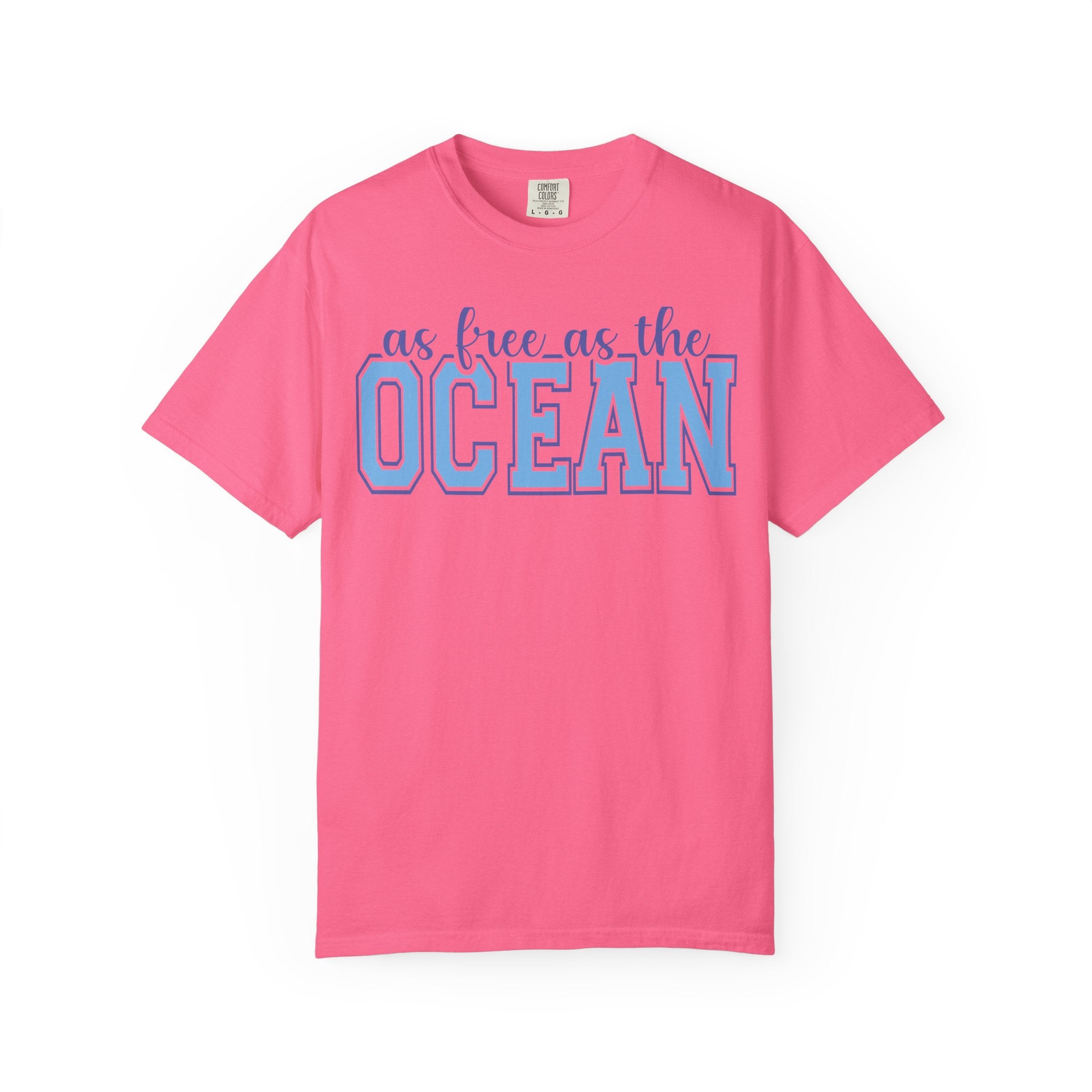 As Free As The Ocean T-Shirt — Coastal Graphic Tee