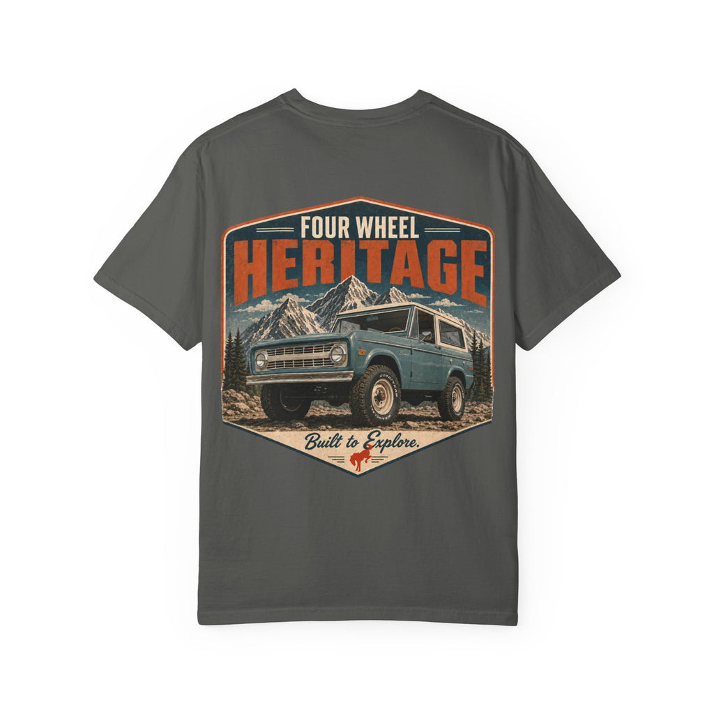 Heritage Four-Wheel T-Shirt — Vintage 4x4 Adventure Graphic