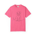 Puppy Line Art T-Shirt — Minimal Dog Illustration Tee