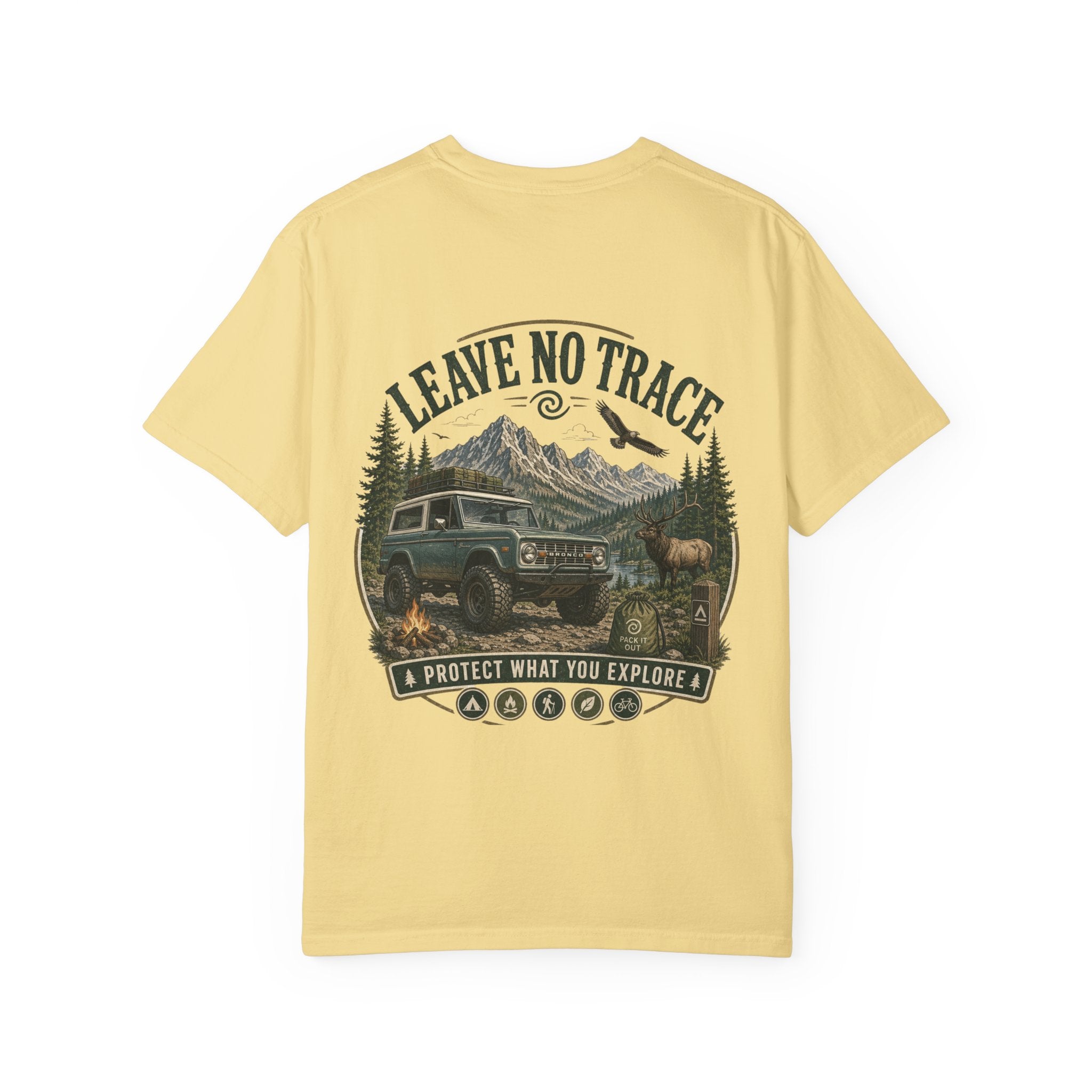 T-Shirt — "Leave No Trace" Outdoor Adventure Graphic Tee