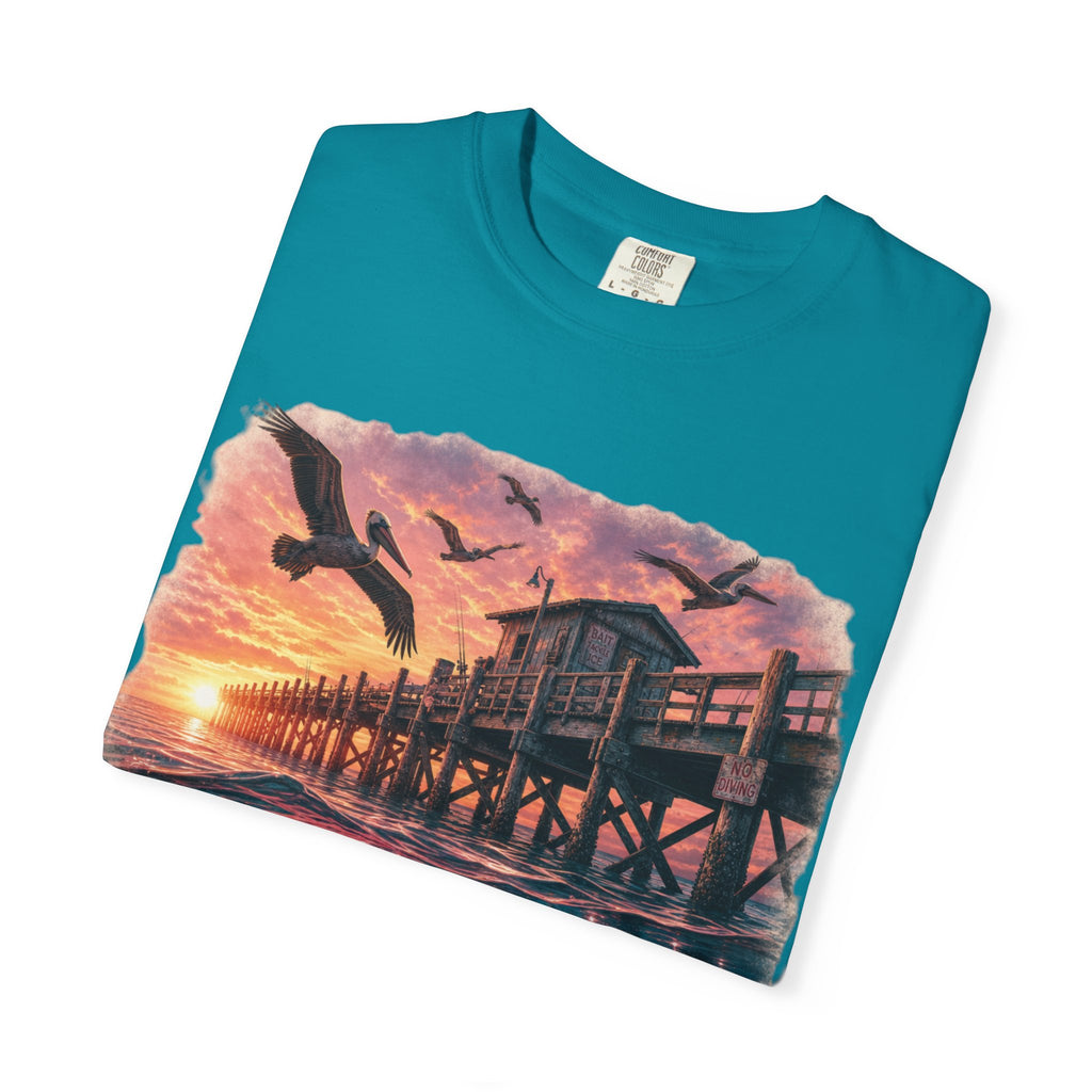 Pier Pressure T-Shirt — Vintage Shark Pier Sunset Tee