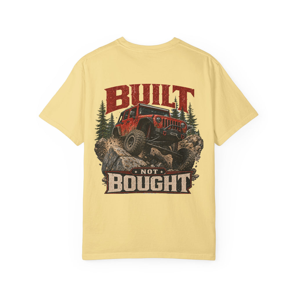 4X4 Off-Road T-Shirt — "Built Not Bought" Graphic Tee