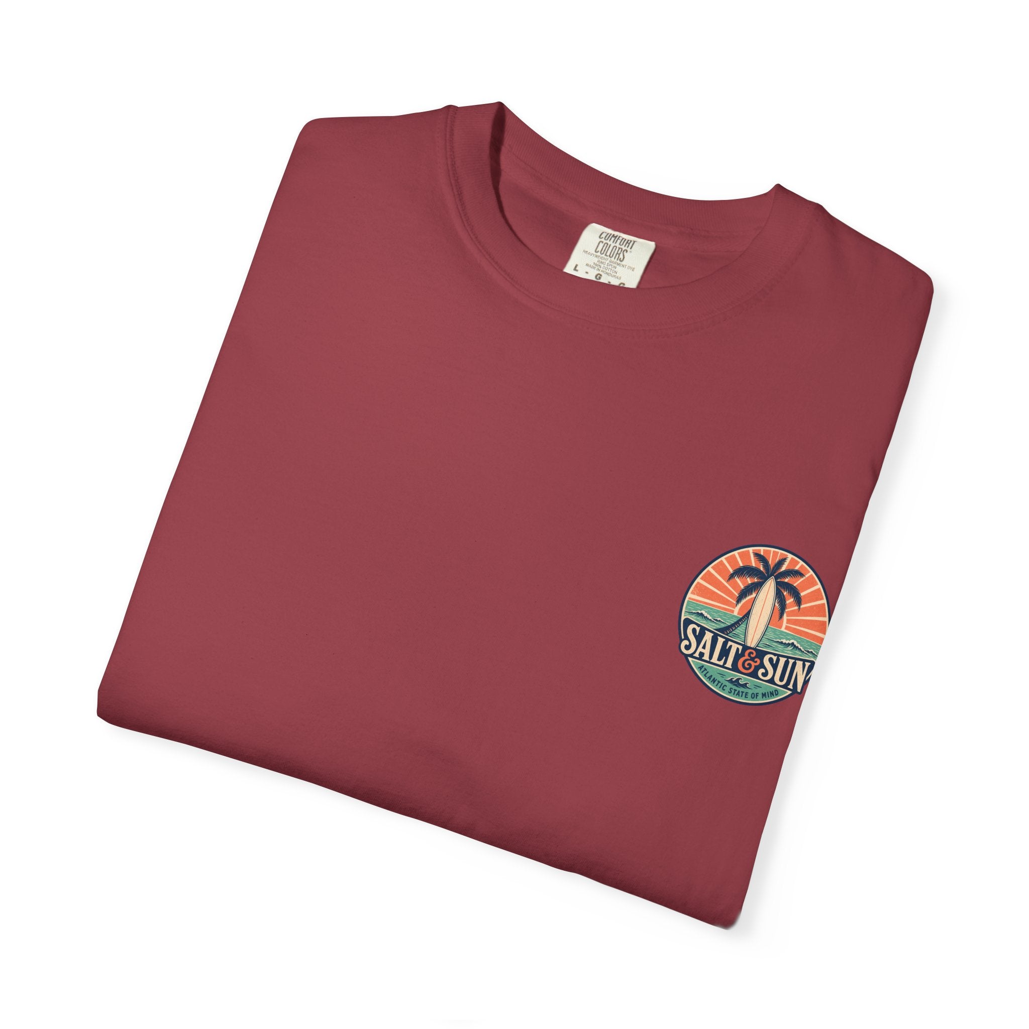 Salt & Sun Surf T-Shirt — Palm Tree Beach Graphic Tee