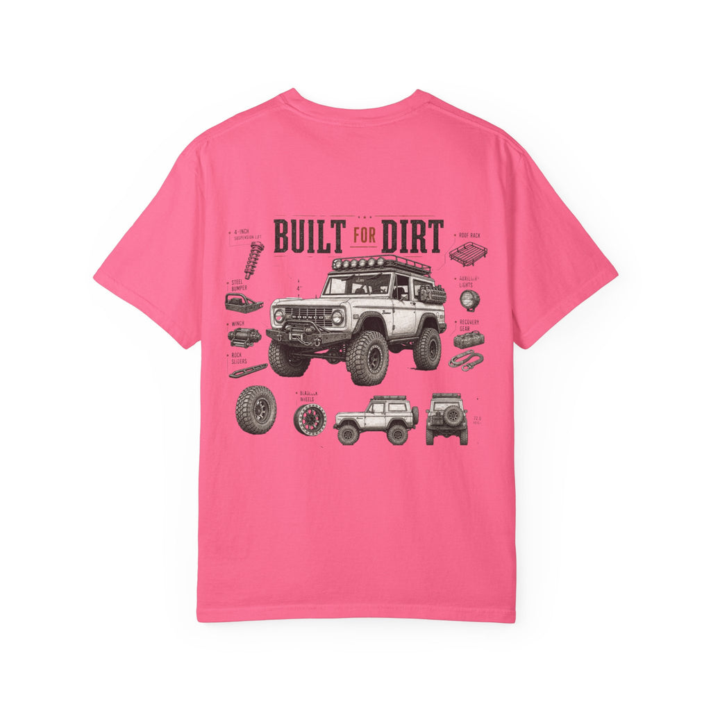 Off-Road T-Shirt — "Built for Dirt" 4x4 Adventure Graphic Tee