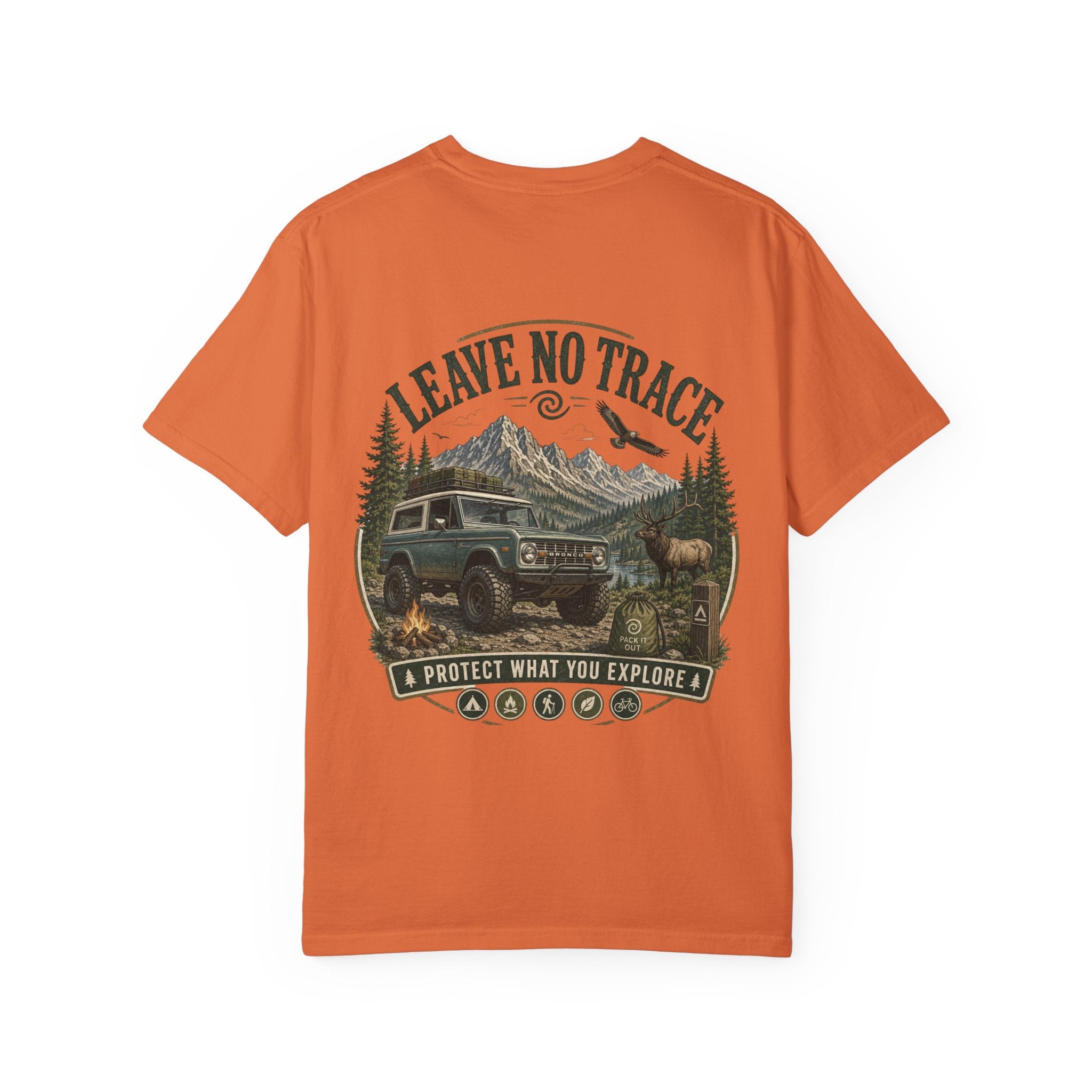 T-Shirt — "Leave No Trace" Outdoor Adventure Graphic Tee
