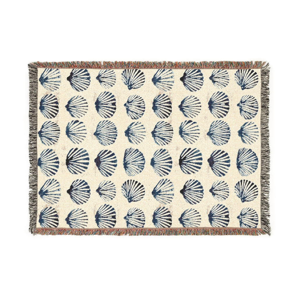 Coastal Woven Blanket â€” Coastal Blue Throw
