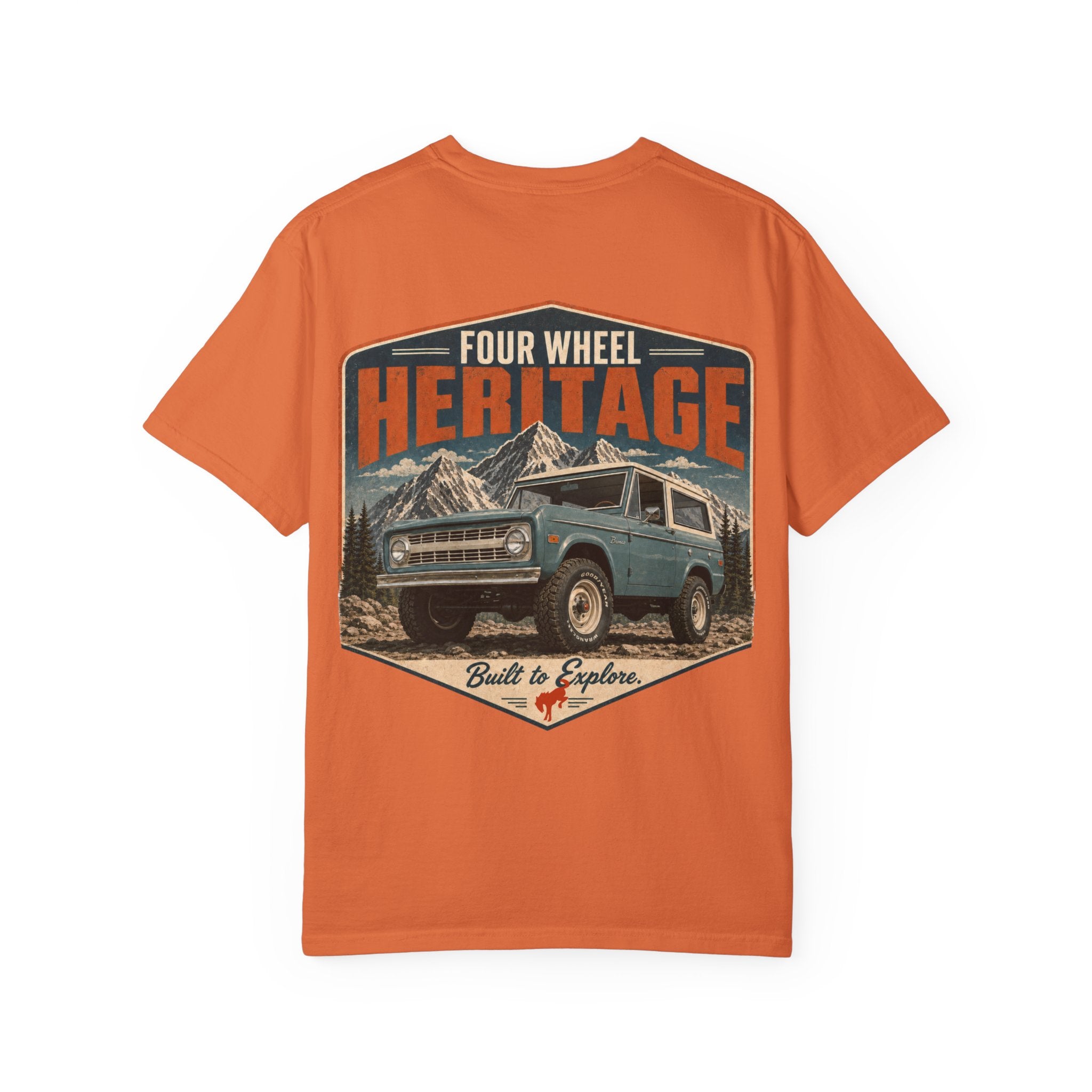 Heritage Four-Wheel T-Shirt — Vintage 4x4 Adventure Graphic