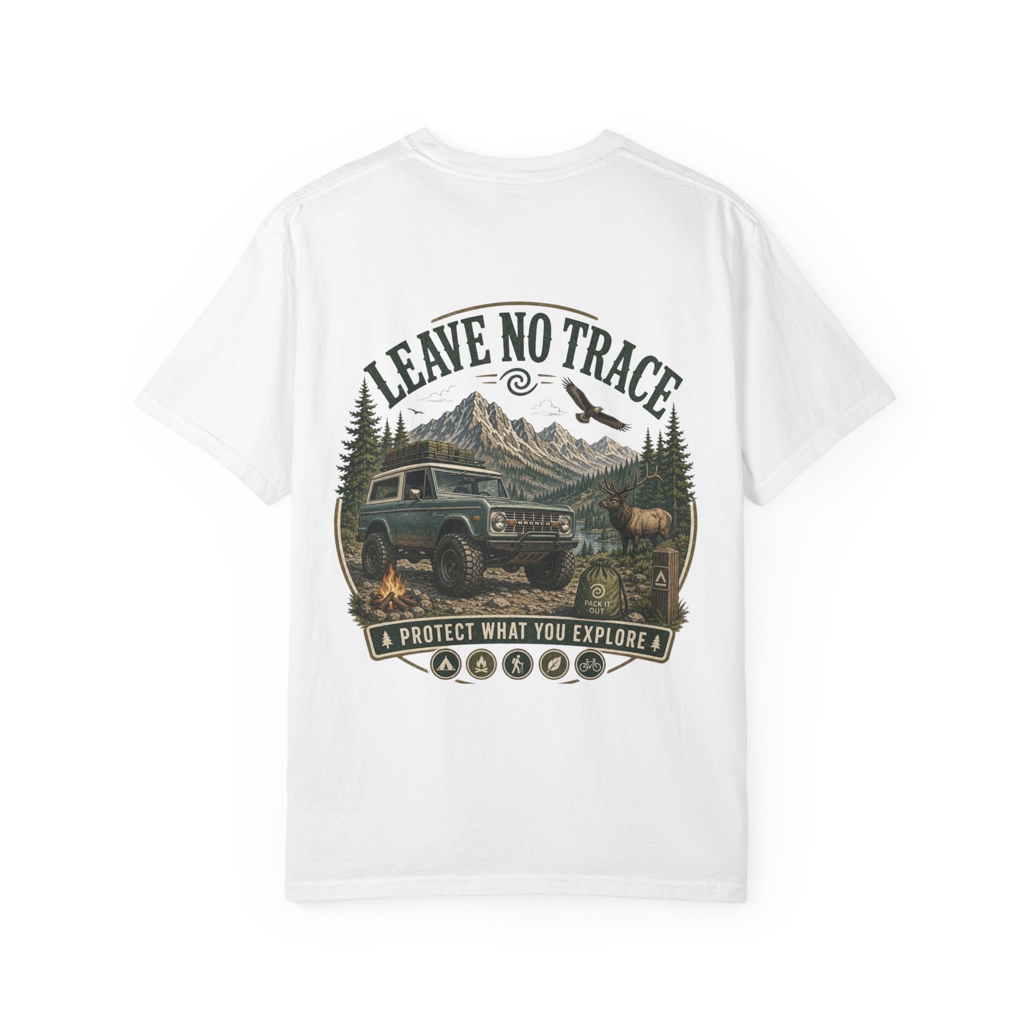 T-Shirt — "Leave No Trace" Outdoor Adventure Graphic Tee