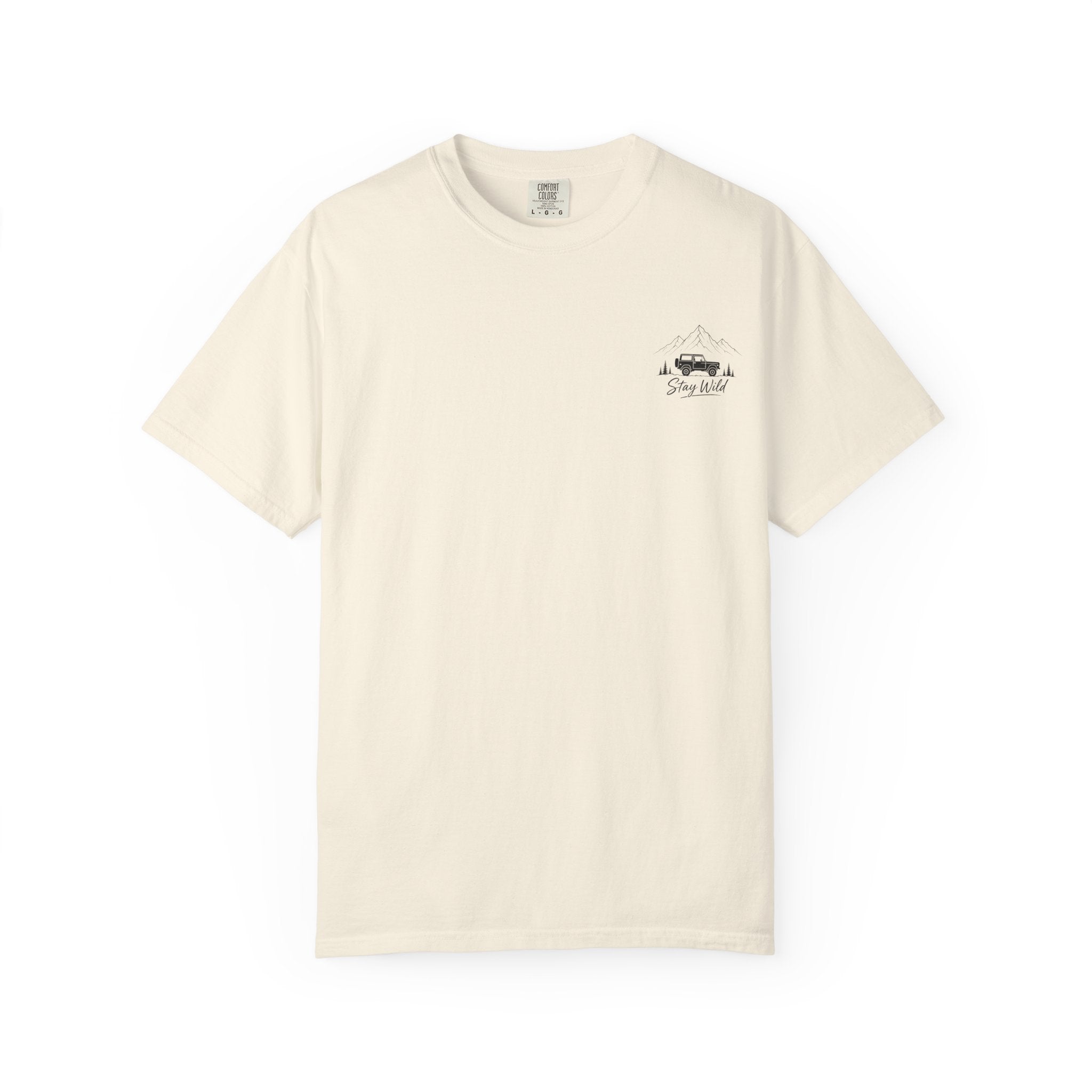 Chase The Horizon Adventure T-Shirt — Off-Road Camper & Mountains Graphic