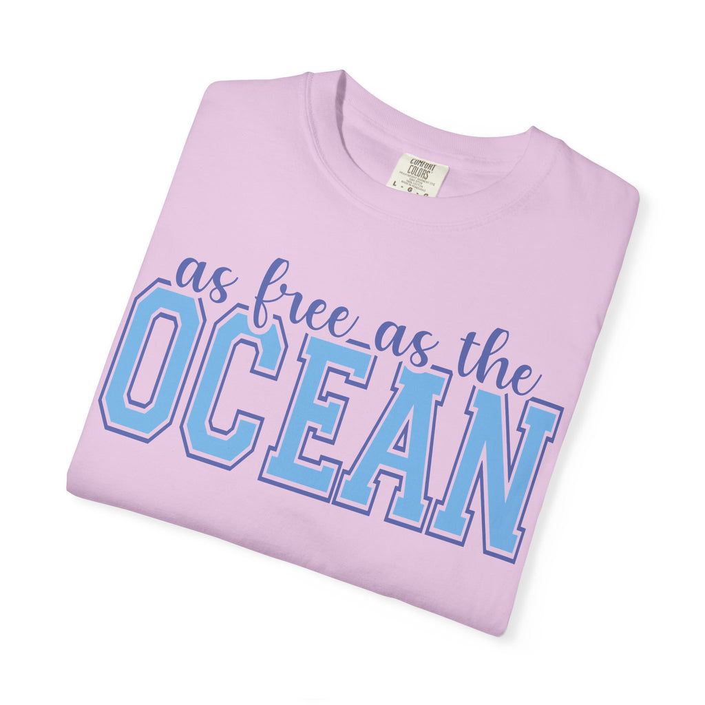 As Free As The Ocean T-Shirt — Coastal Graphic Tee