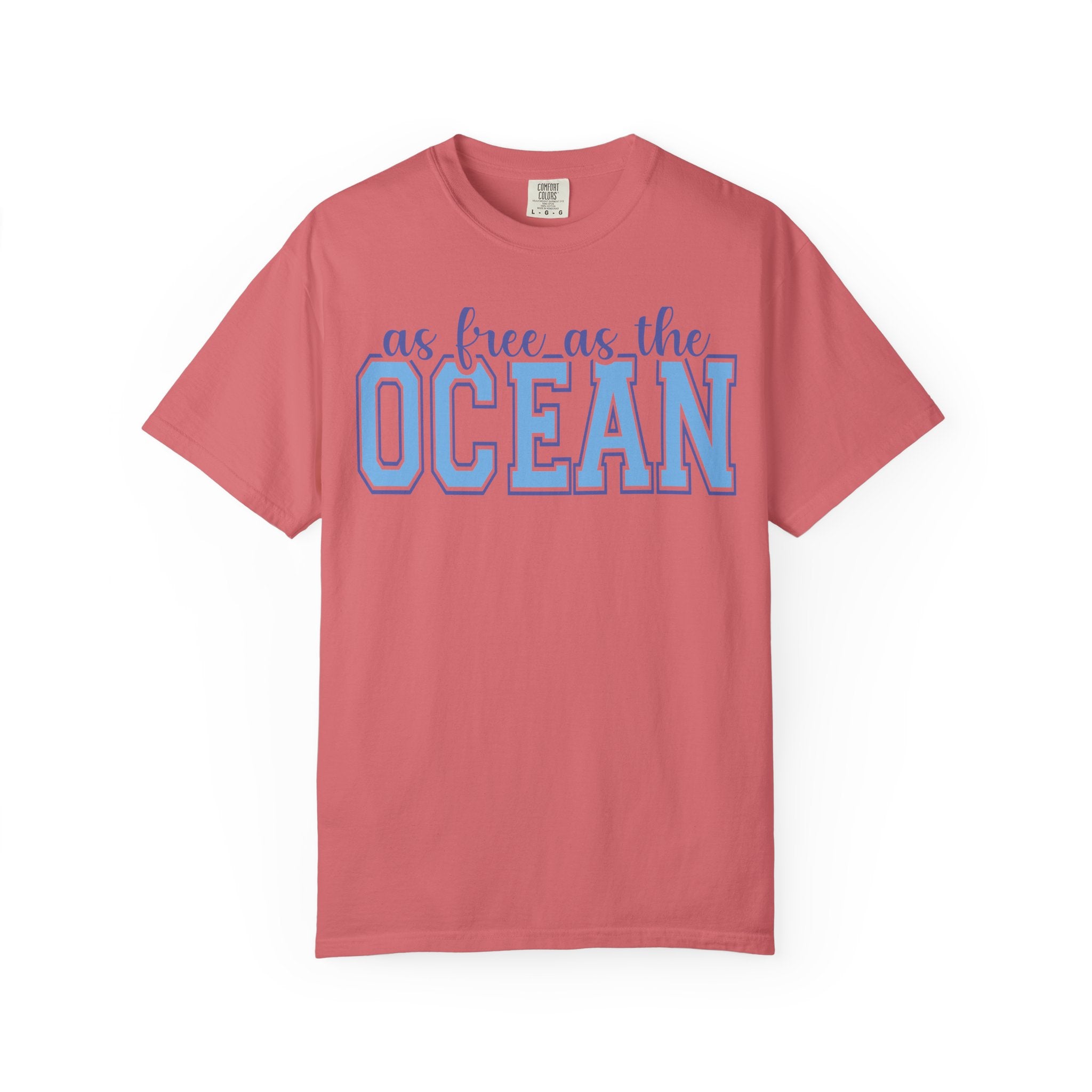 As Free As The Ocean T-Shirt — Coastal Graphic Tee