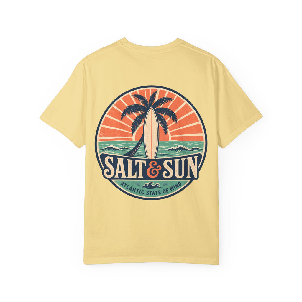 Salt & Sun Surf T-Shirt — Palm Tree Beach Graphic Tee