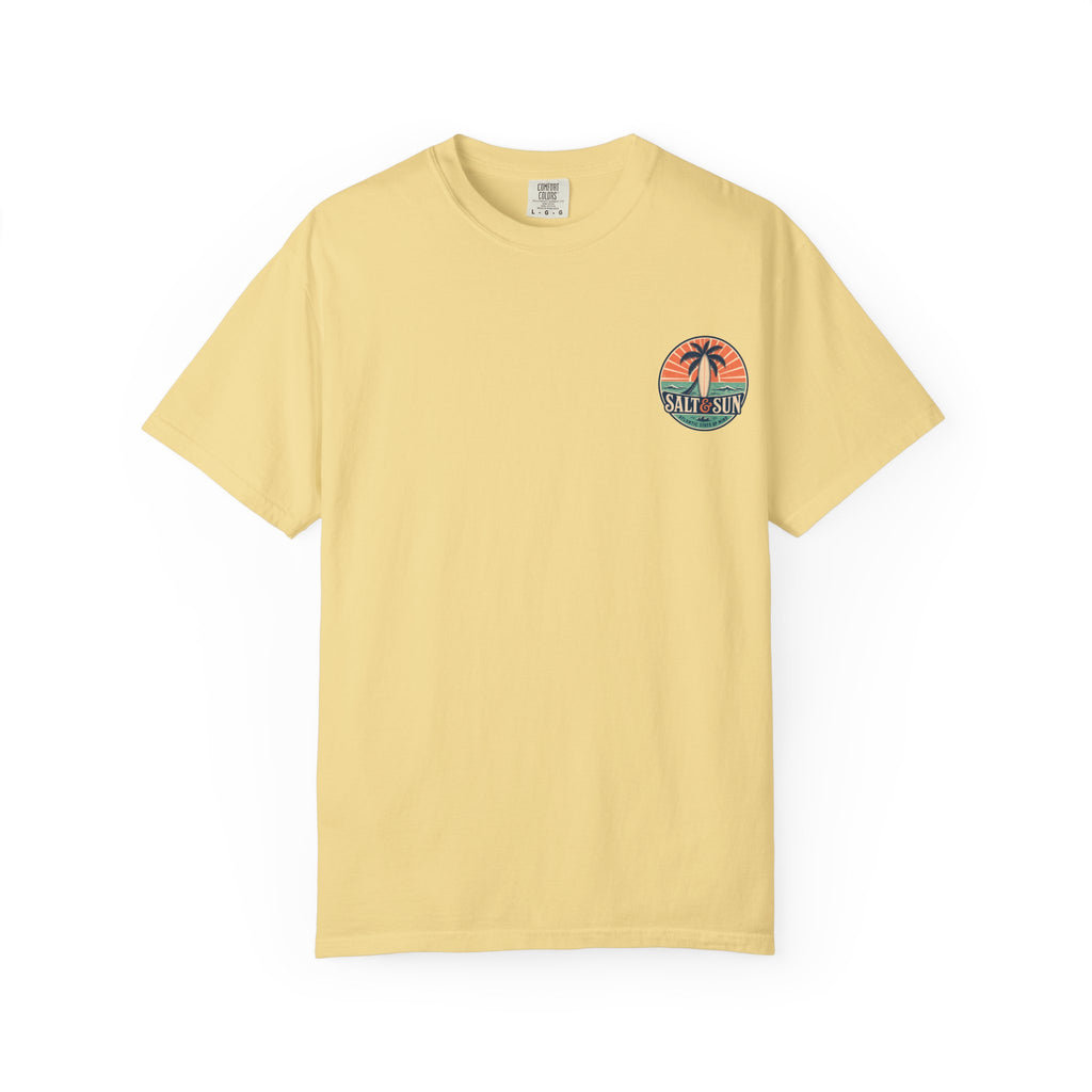Salt & Sun Surf T-Shirt — Palm Tree Beach Graphic Tee